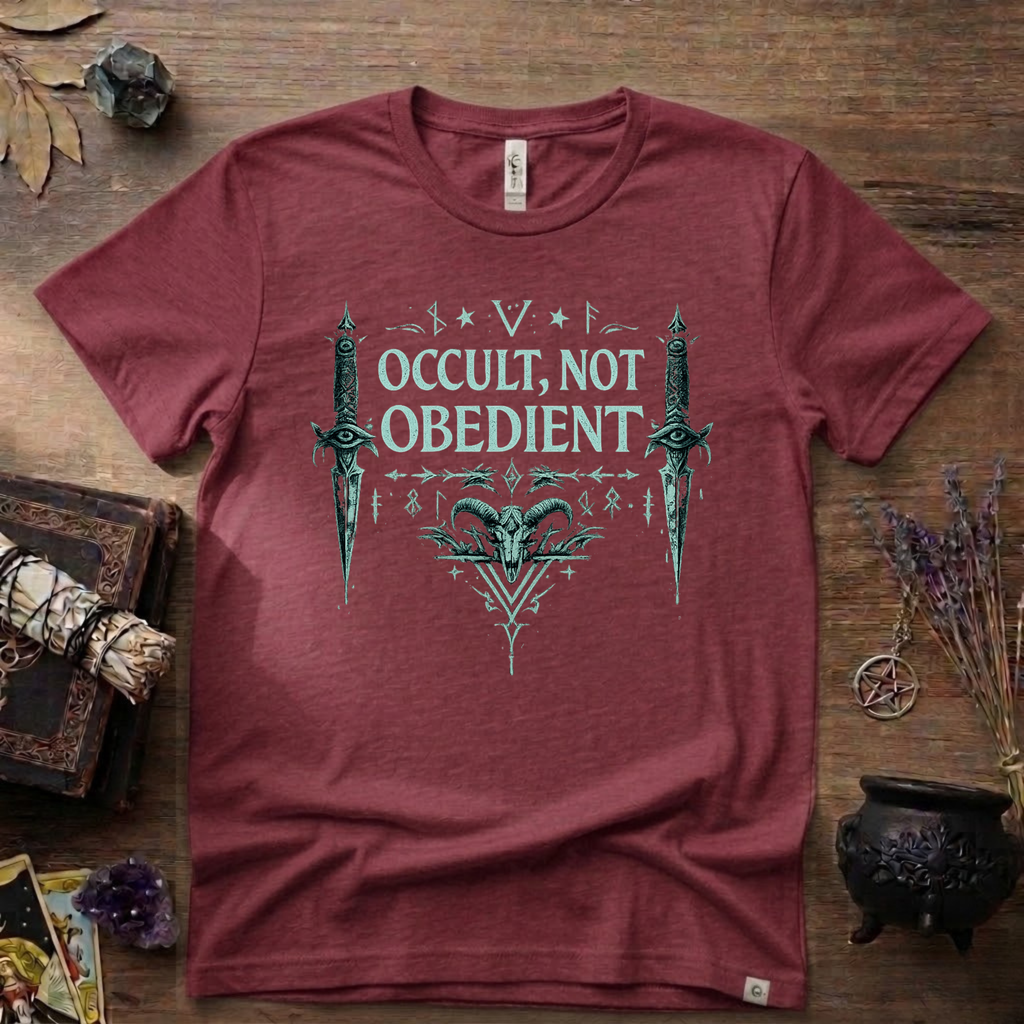 Witchy T-Shirt — "Occult Not Obedient"