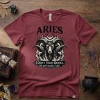 Aries Zodiac T-Shirt — Bold Ram "I didn't start the drama, Ok well maybe I did" Tee
