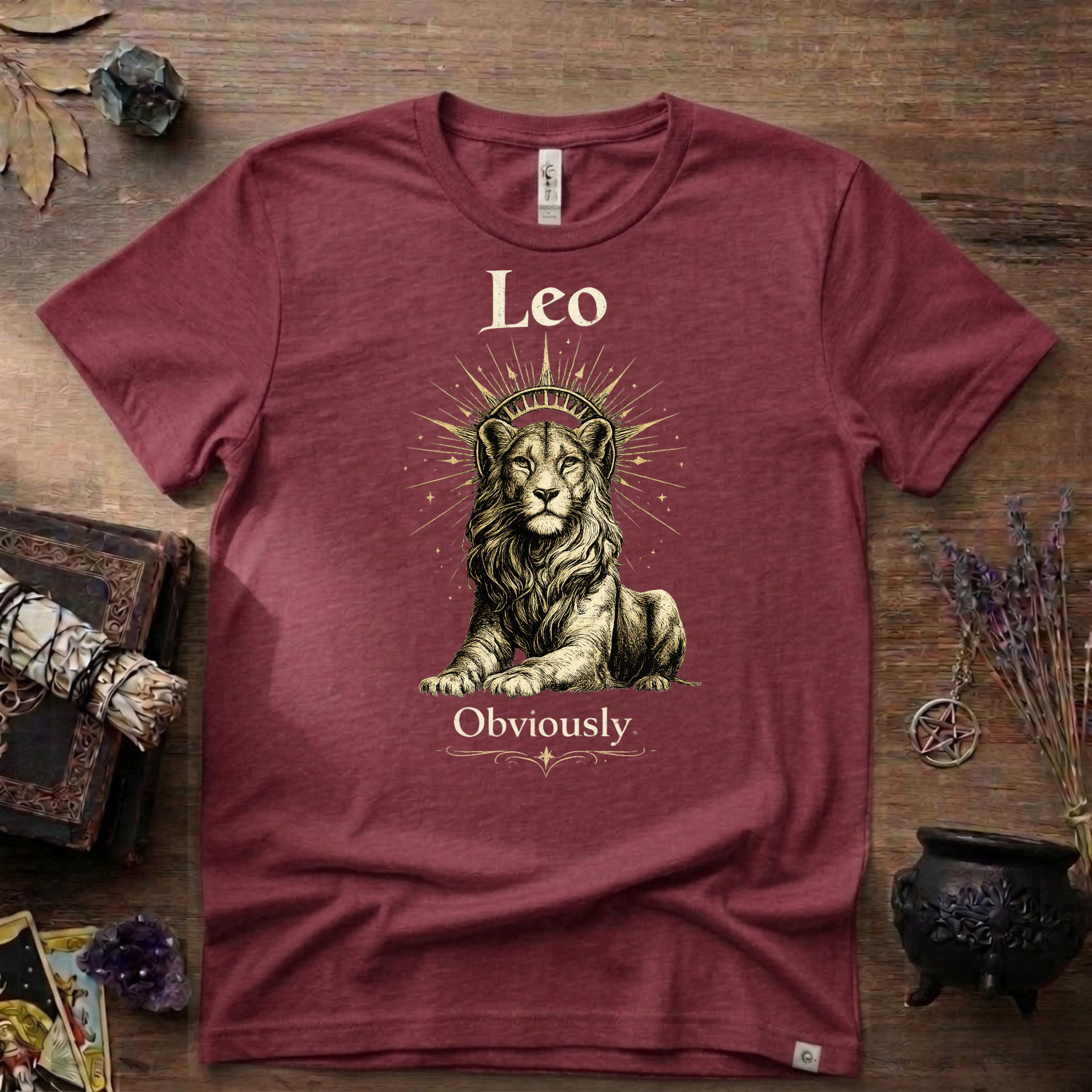 Leo Zodiac T-Shirt — Zodiac Leo "Obviously" Astrology Tee