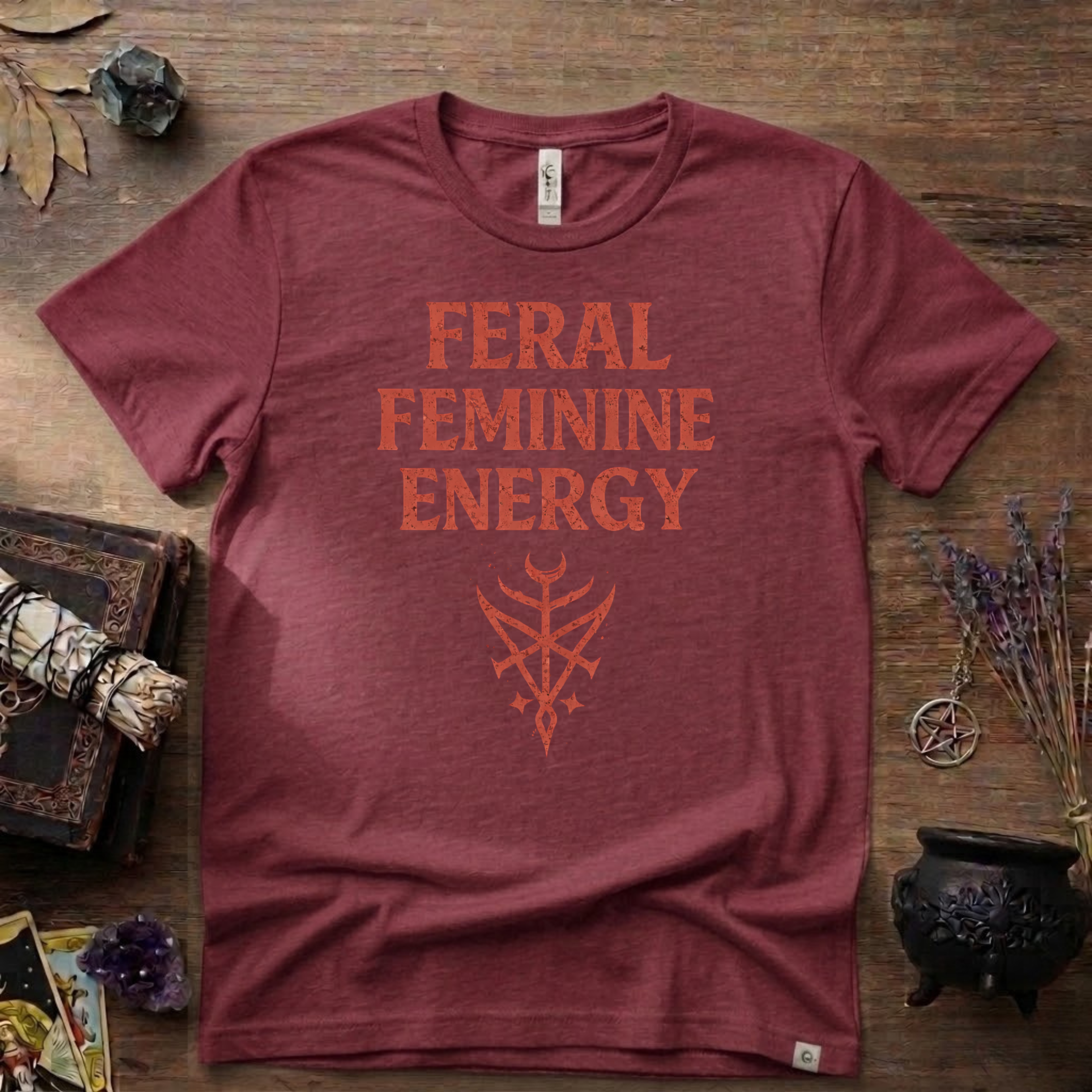 Feral Feminine Energy Witchy T-Shirt