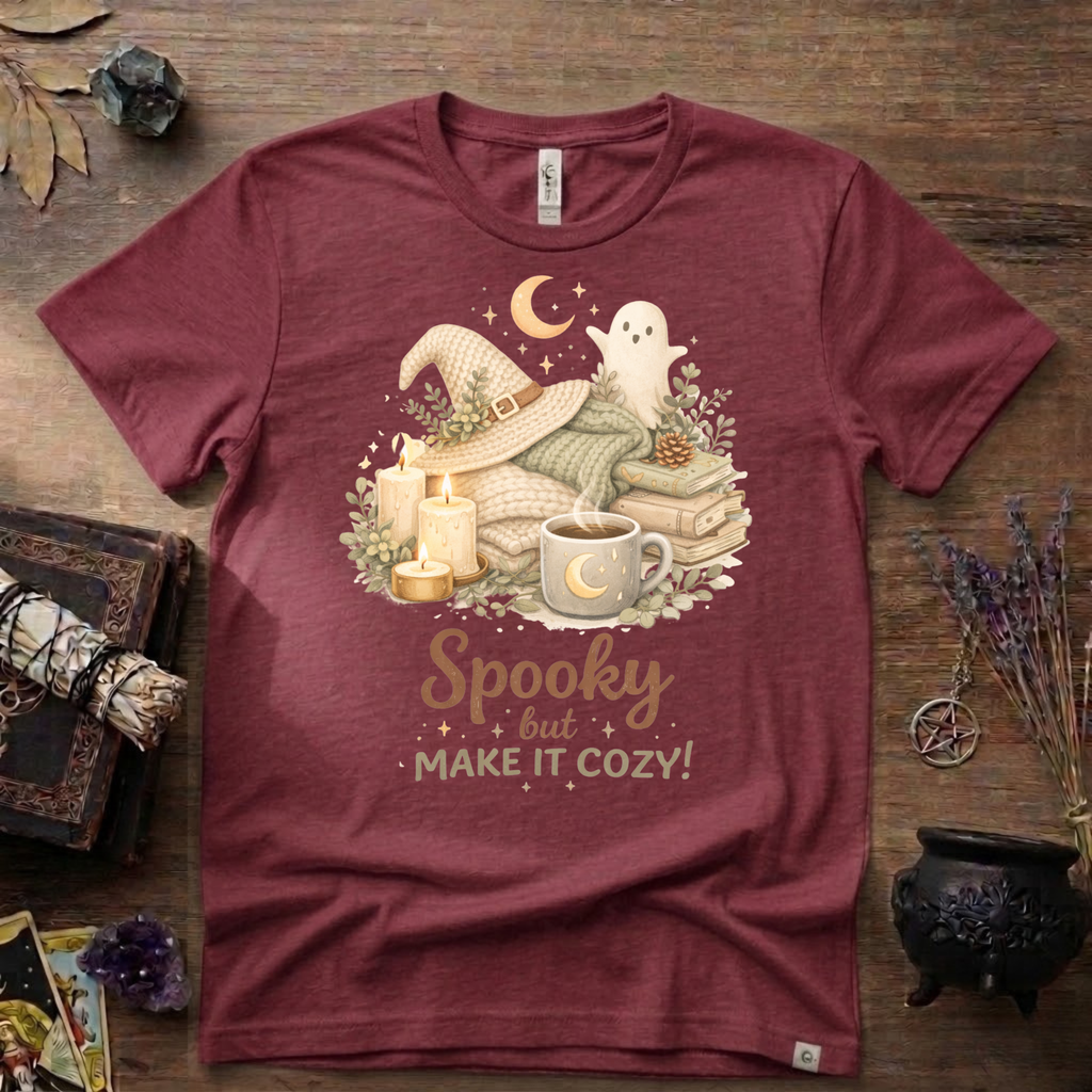 Witchy T-Shirt — Spooky but Make it Cozy