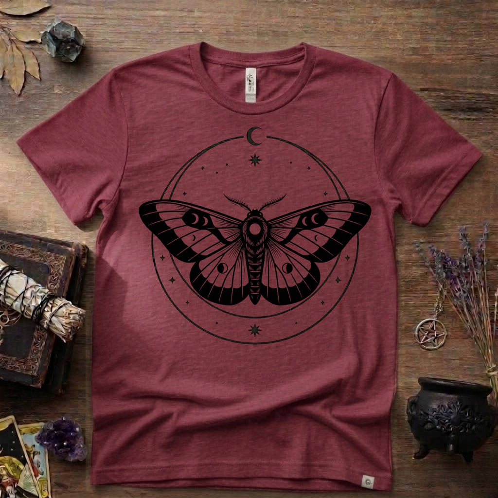 Moth Totem T-Shirt — Mystical Moth Totem Graphic Tee