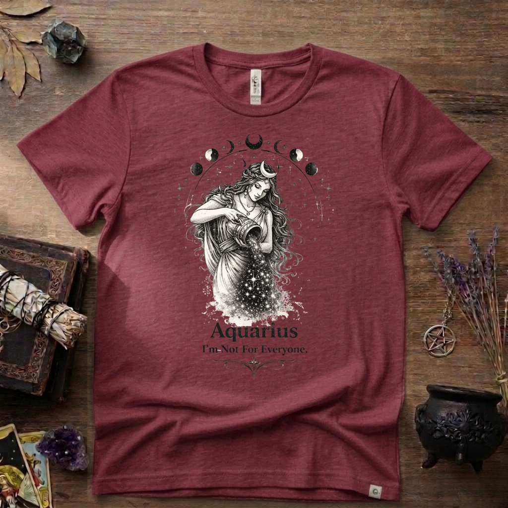 Aquarius 'I'm Not For Everyone' T-Shirt — Zodiac Horoscope Tee