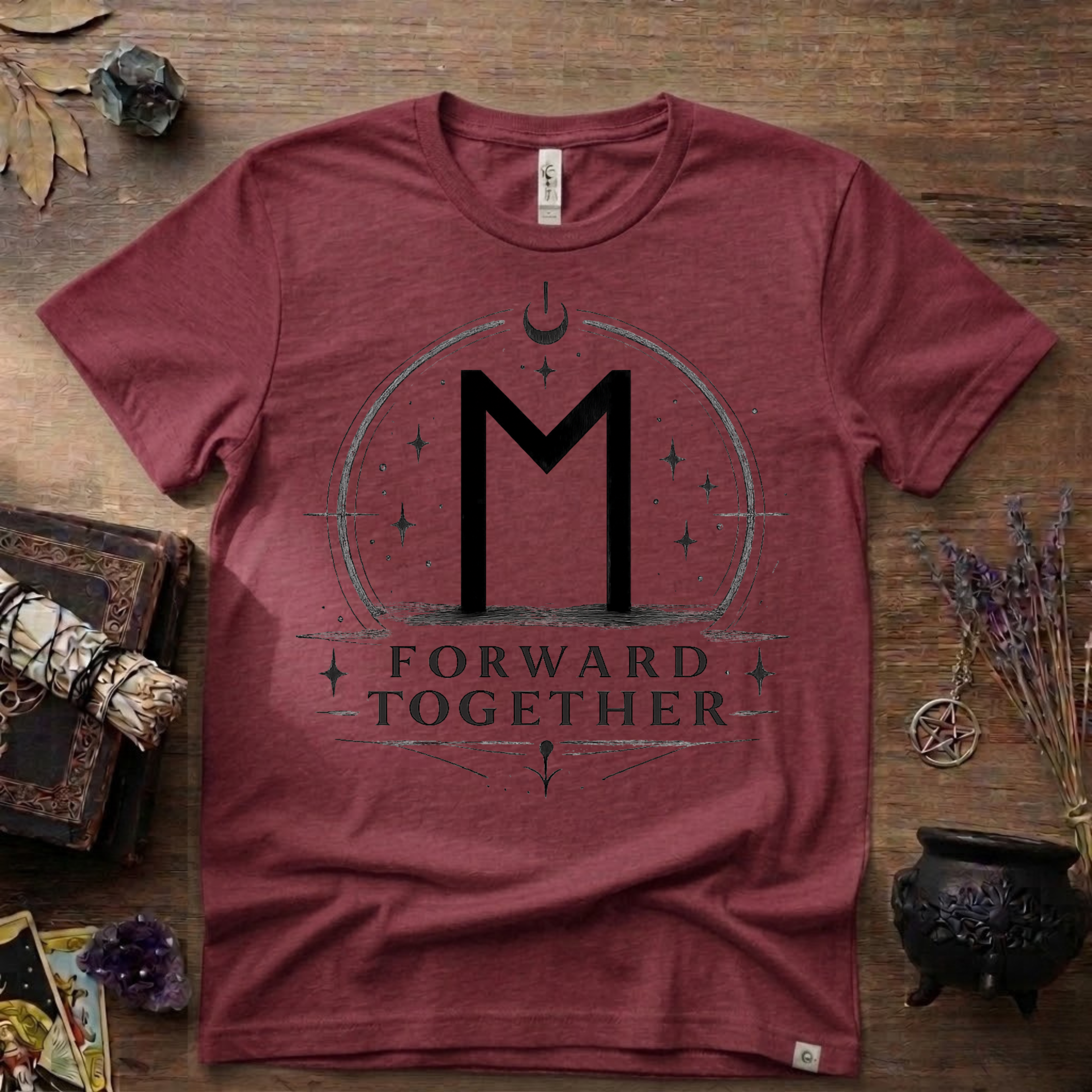 Ehwaz Rune T-Shirt — "Forward Together"