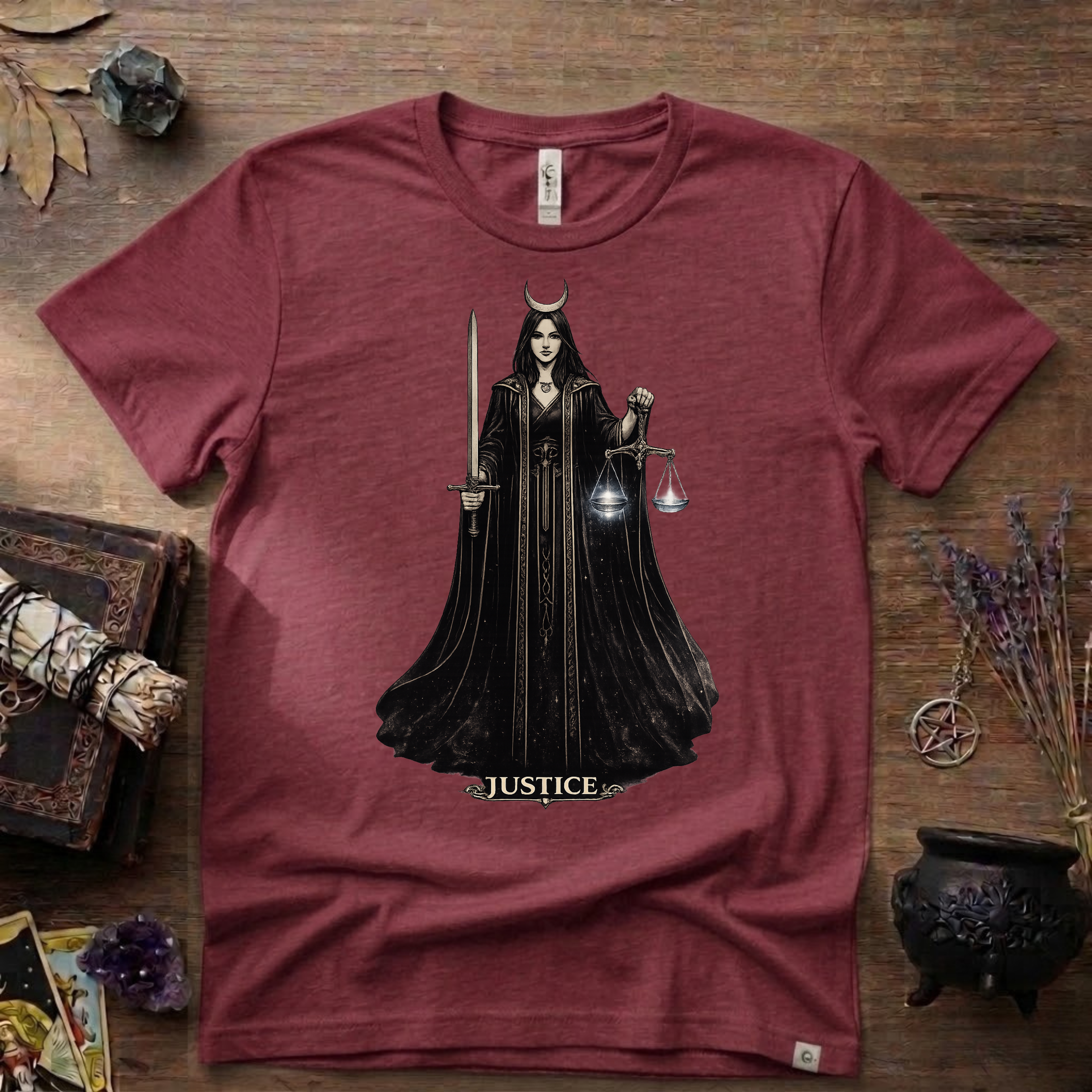 Tarot T-Shirt — Justice