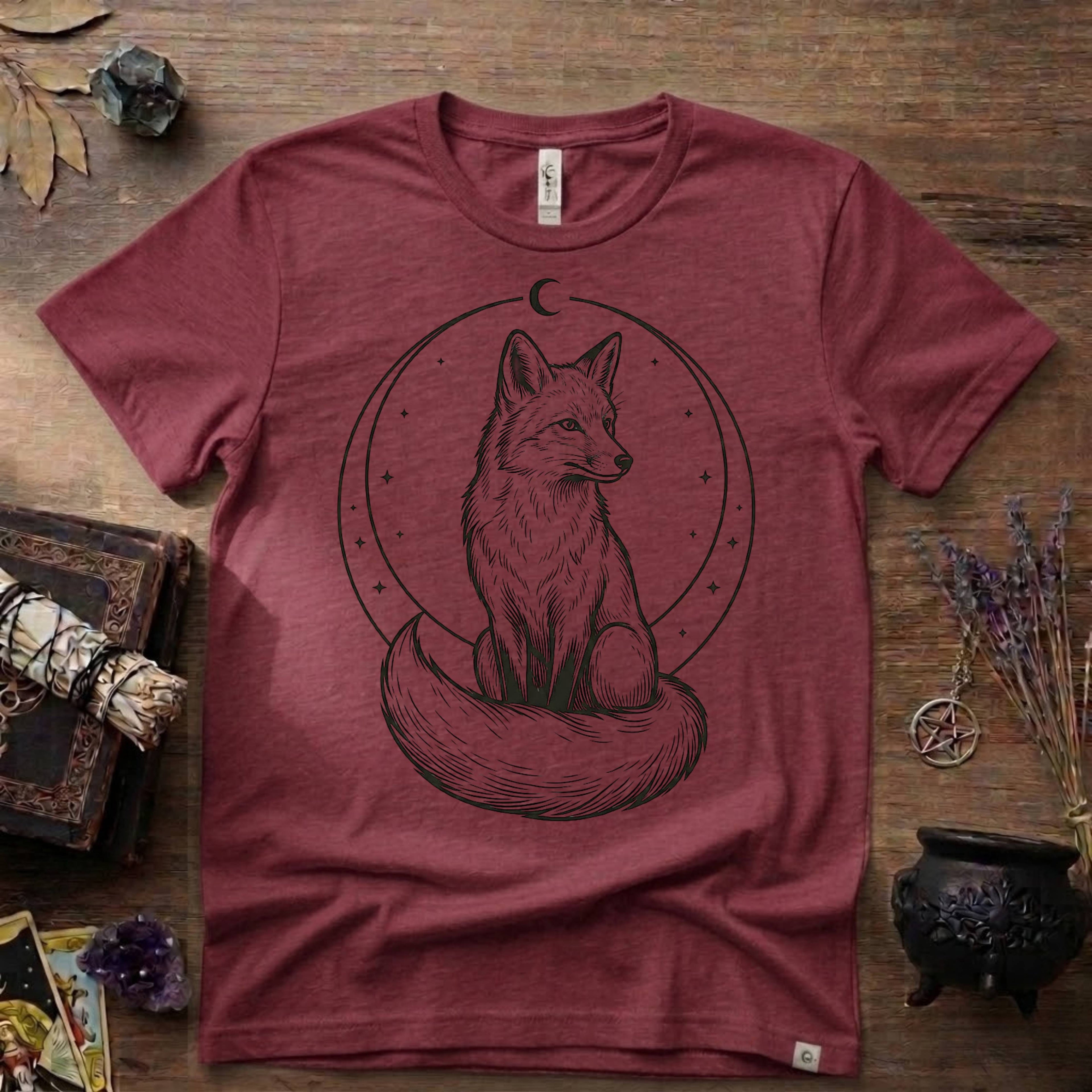 Fox Totem T-Shirt — Mystical Woodland Fox Graphic Tee