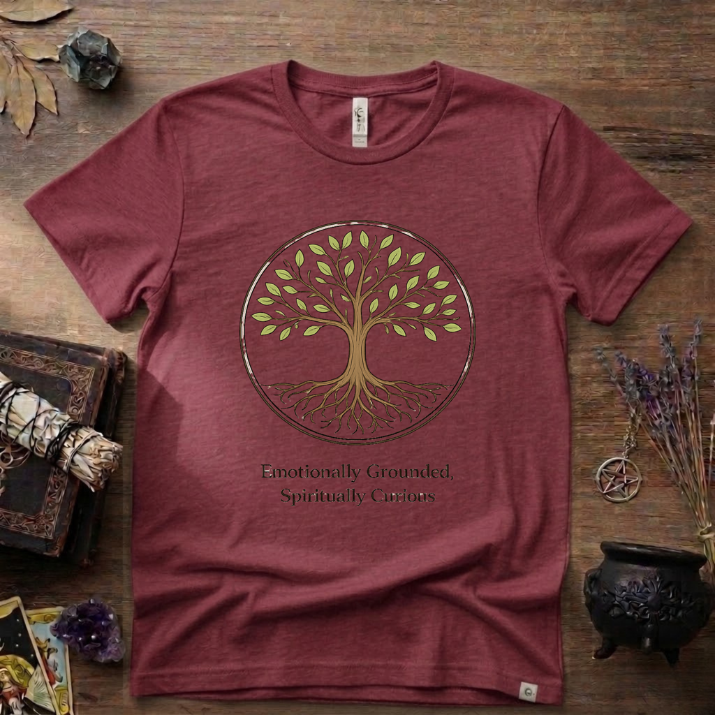 Emotional Grounded Spiritual Curious Witchy T-Shirt | Witchcraft Mystic Tee