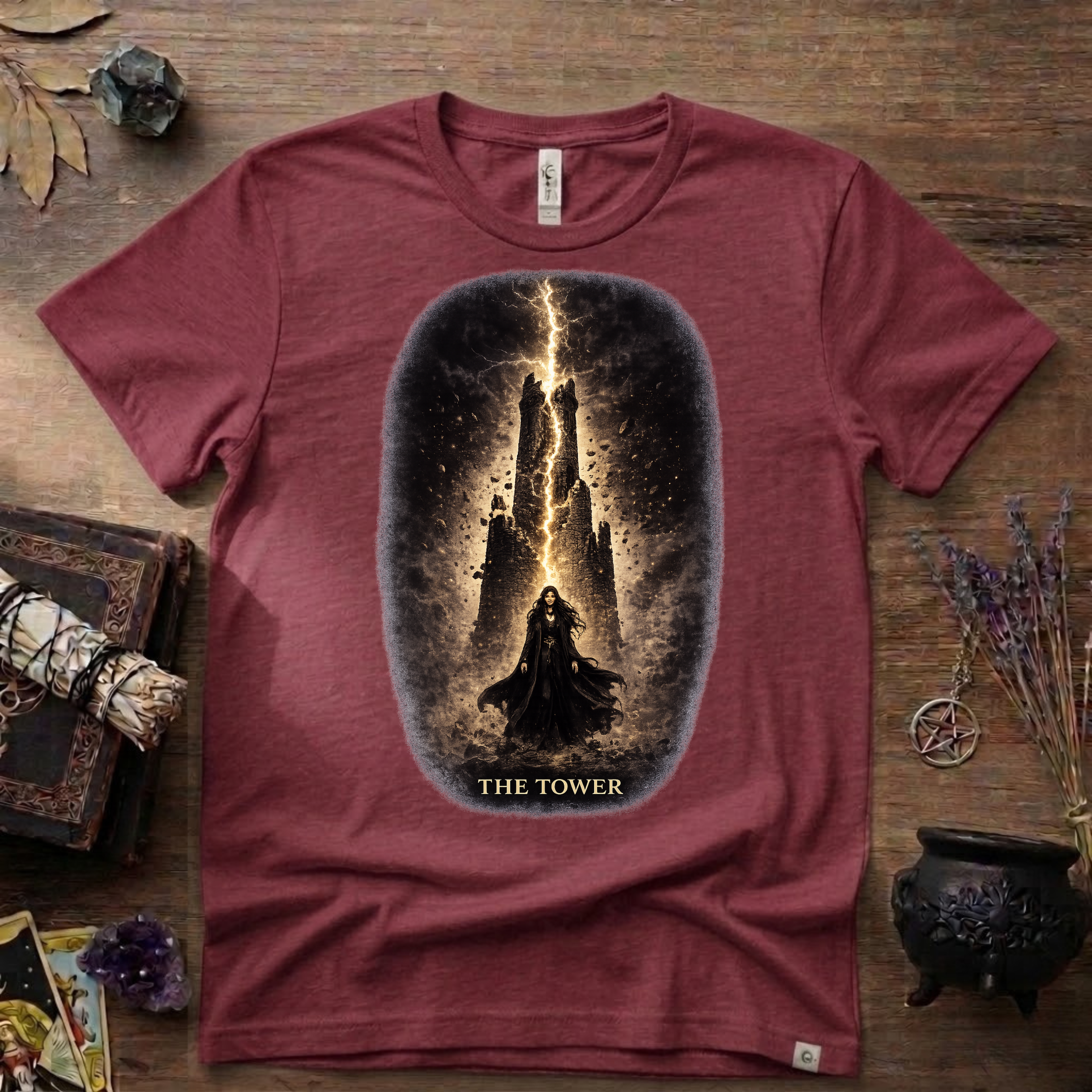 Tarot T-Shirt — The Tower