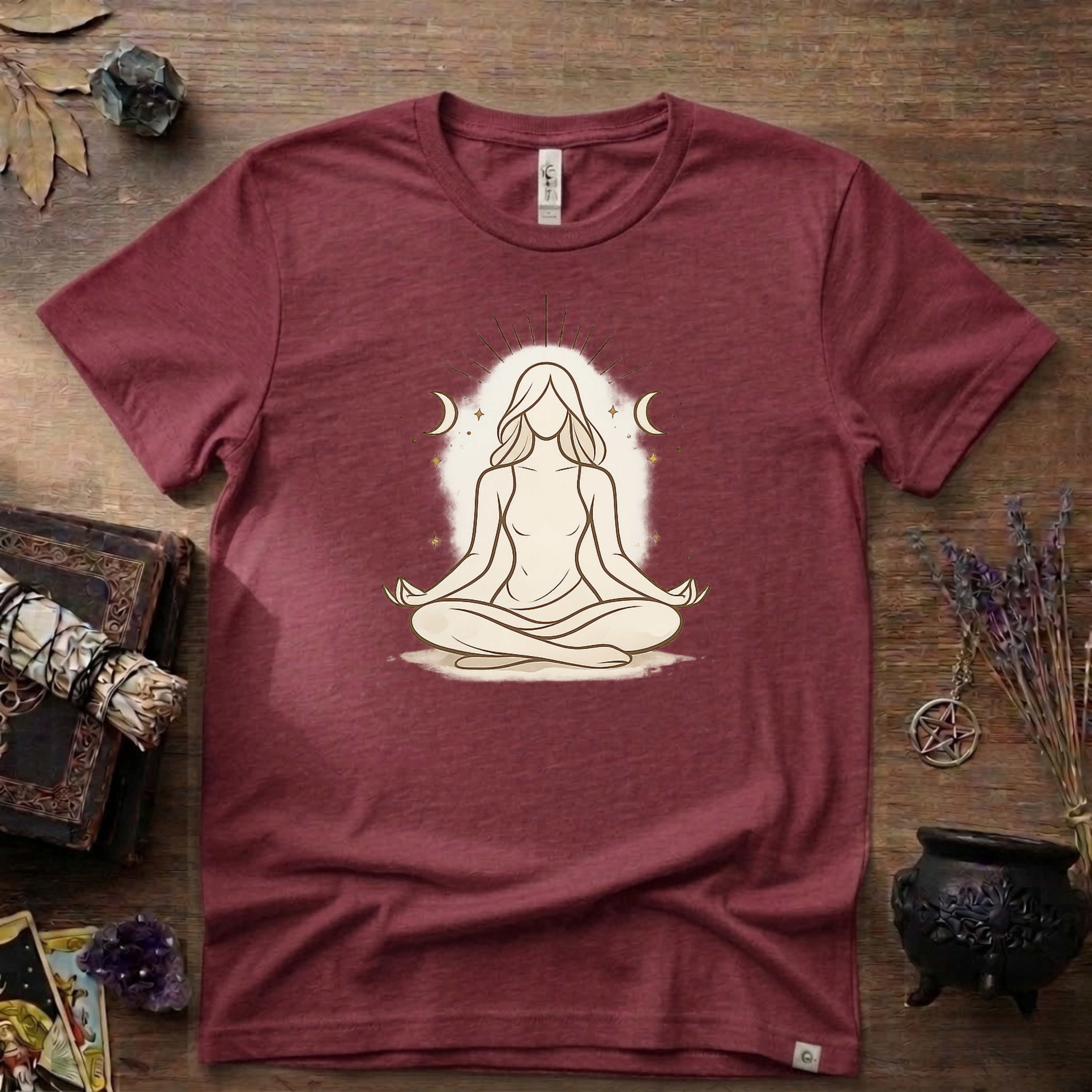 Witchy T-Shirt — "Meditation Witch"