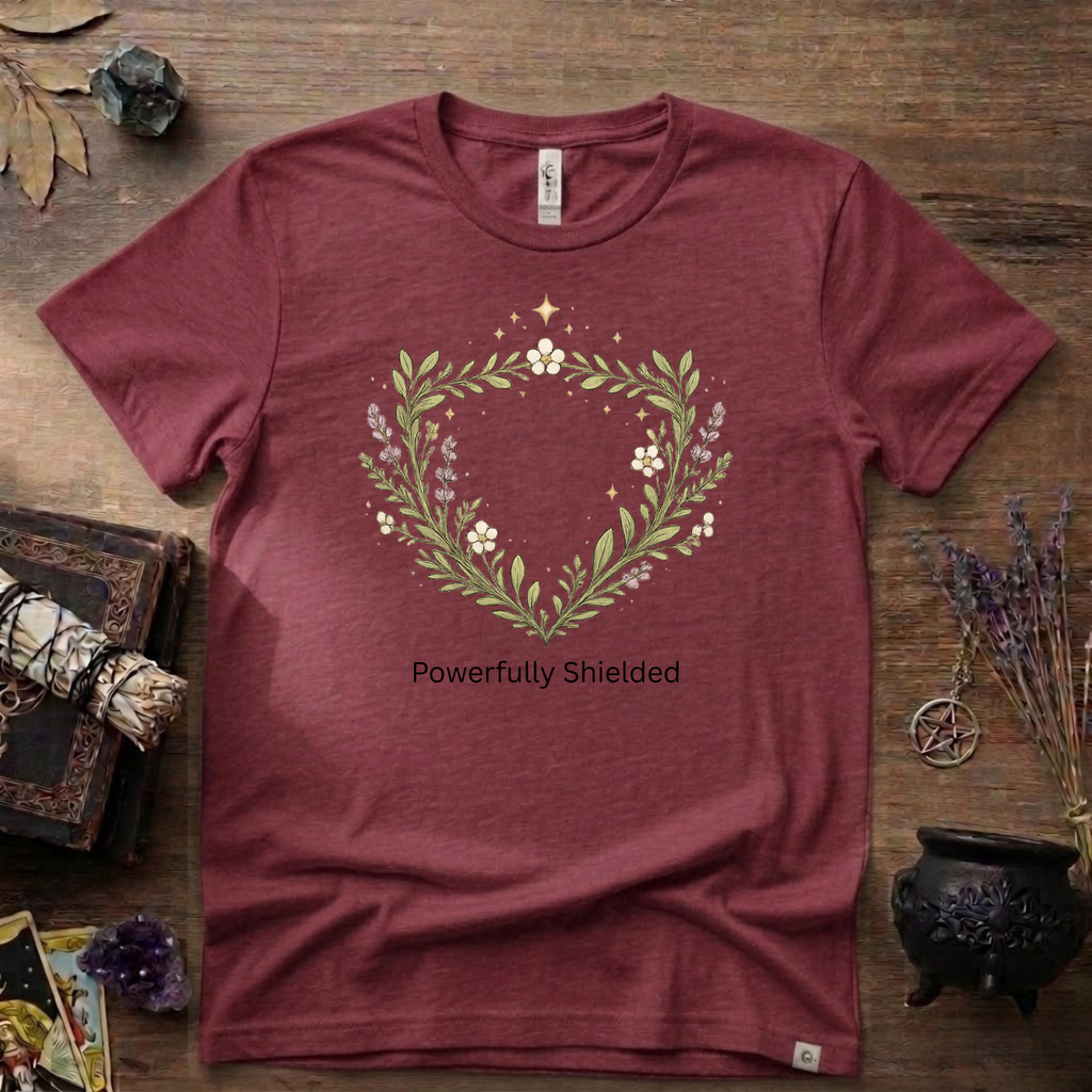 Witchy T-Shirt — "Powerfully Shielded"