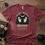 Gemini Zodiac 'I Contain Multitudes and Attitude' T-Shirt