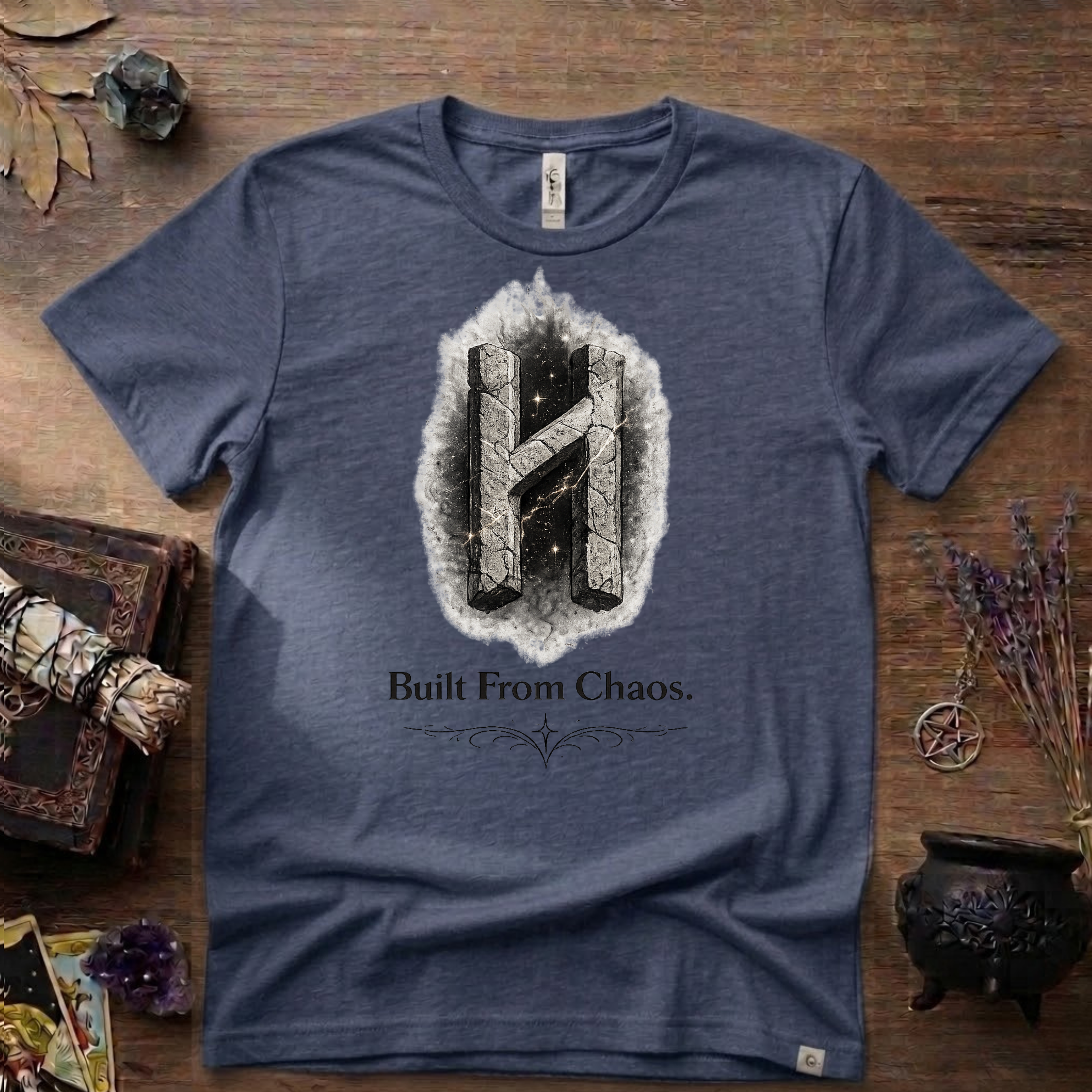 Hagalaz Rune T-Shirt — Built from Chaos Design
