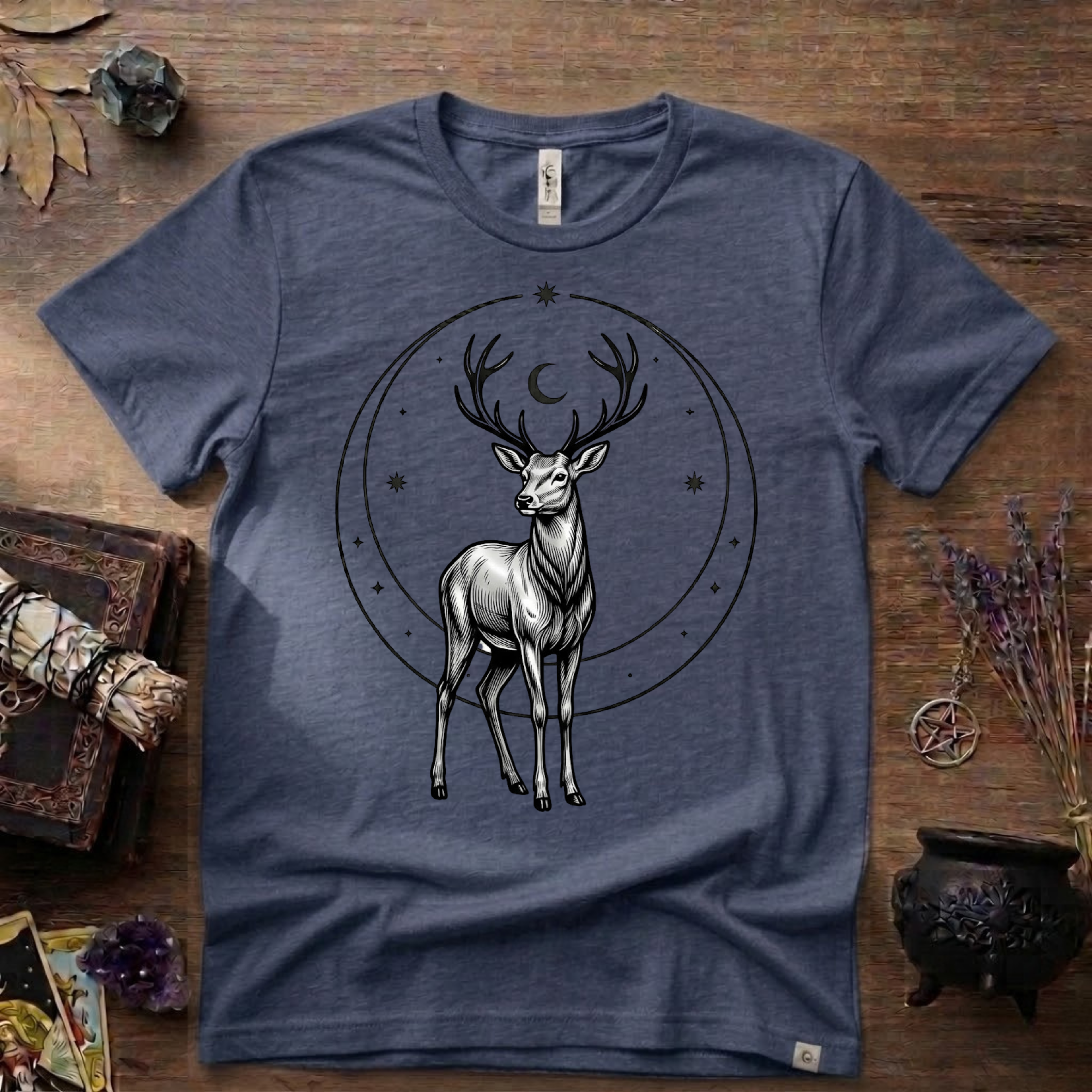 Stag Totem T-Shirt — Majestic Deer Graphic Tee