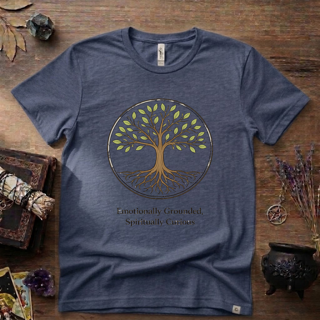 Emotional Grounded Spiritual Curious Witchy T-Shirt | Witchcraft Mystic Tee