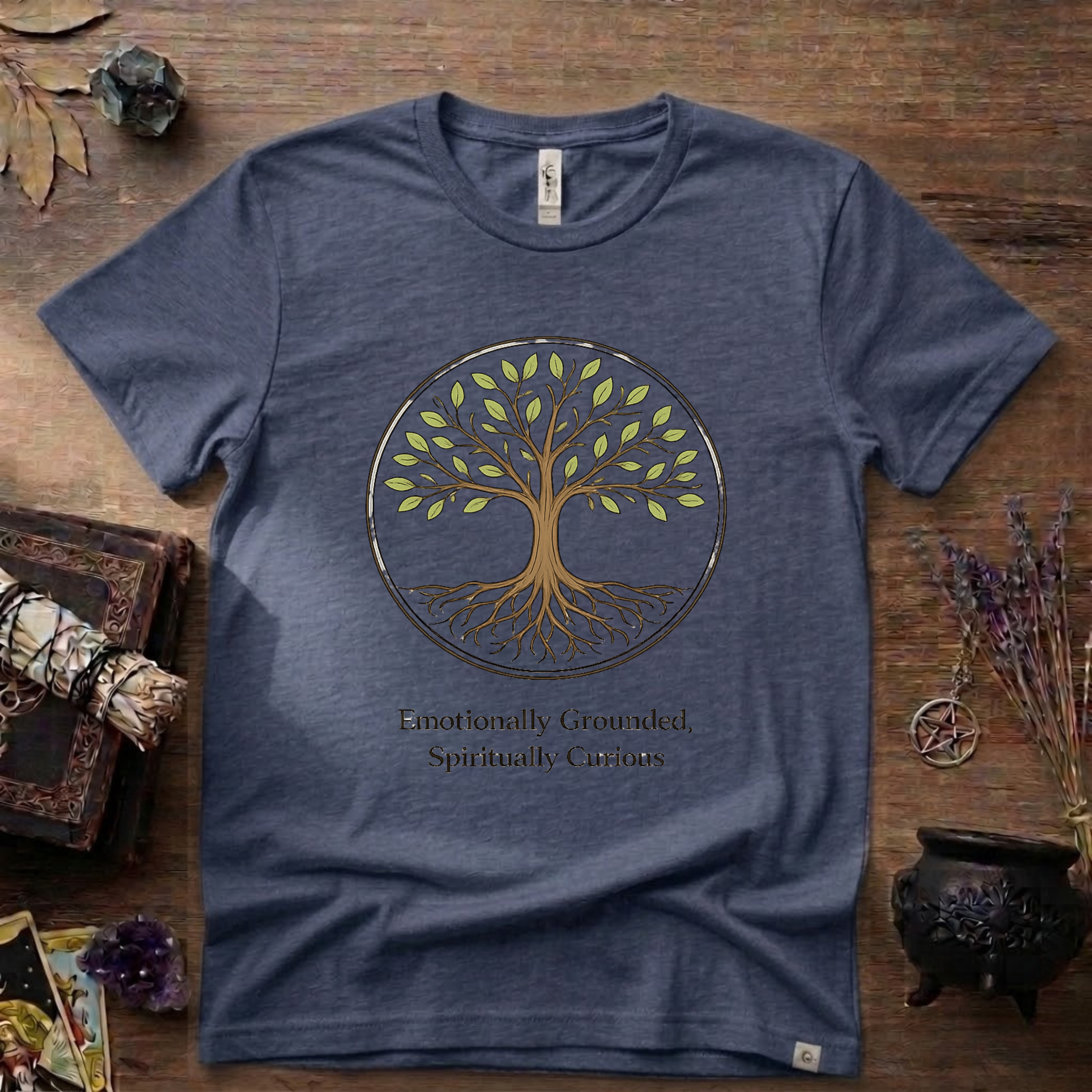 Emotional Grounded Spiritual Curious Witchy T-Shirt | Witchcraft Mystic Tee