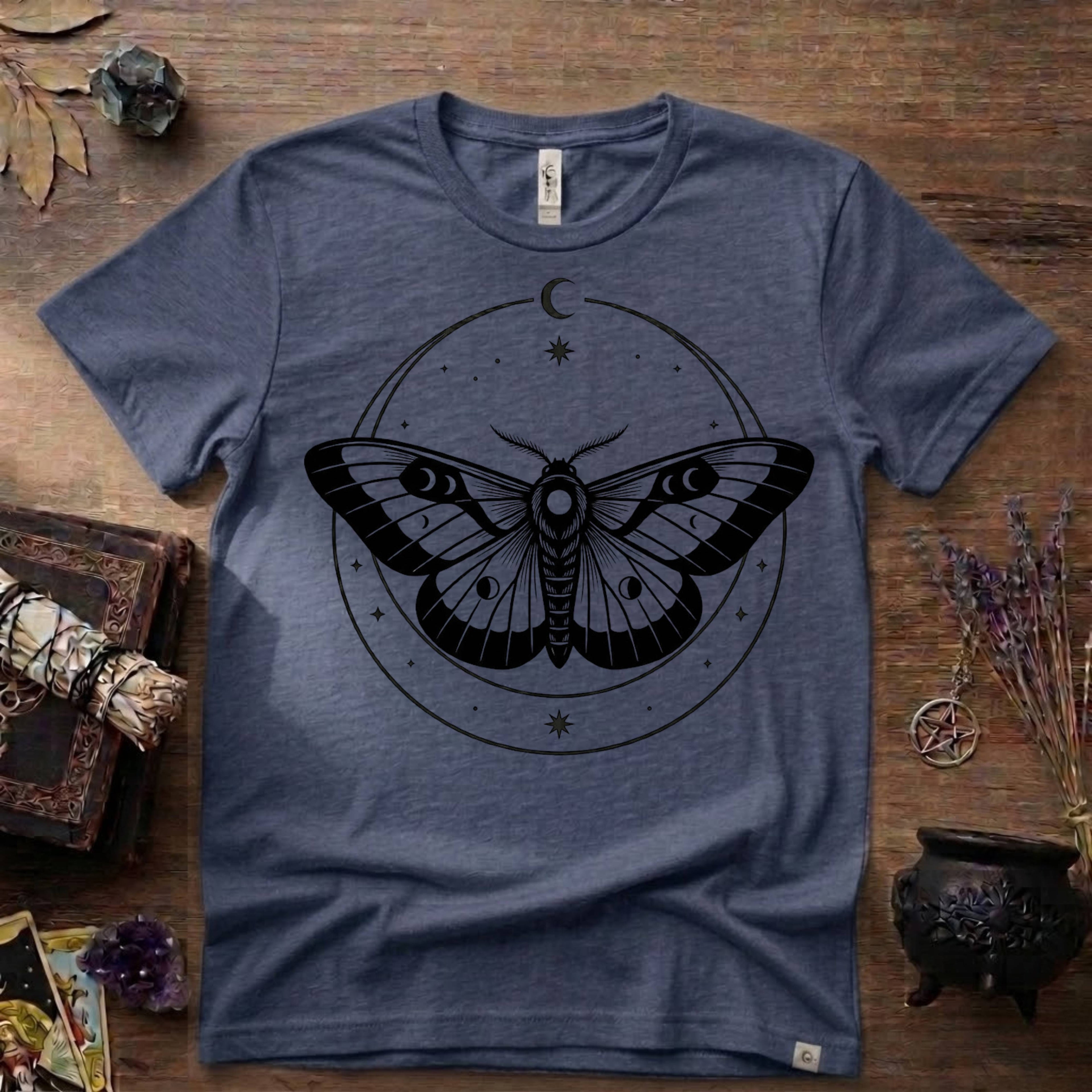Moth Totem T-Shirt — Mystical Moth Totem Graphic Tee