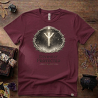 Divinely Protected Algiz Rune T-Shirt — Viking Protection Symbol Tee