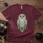 Owl Totem T-Shirt — Mystical Nature-Inspired Graphic Tee