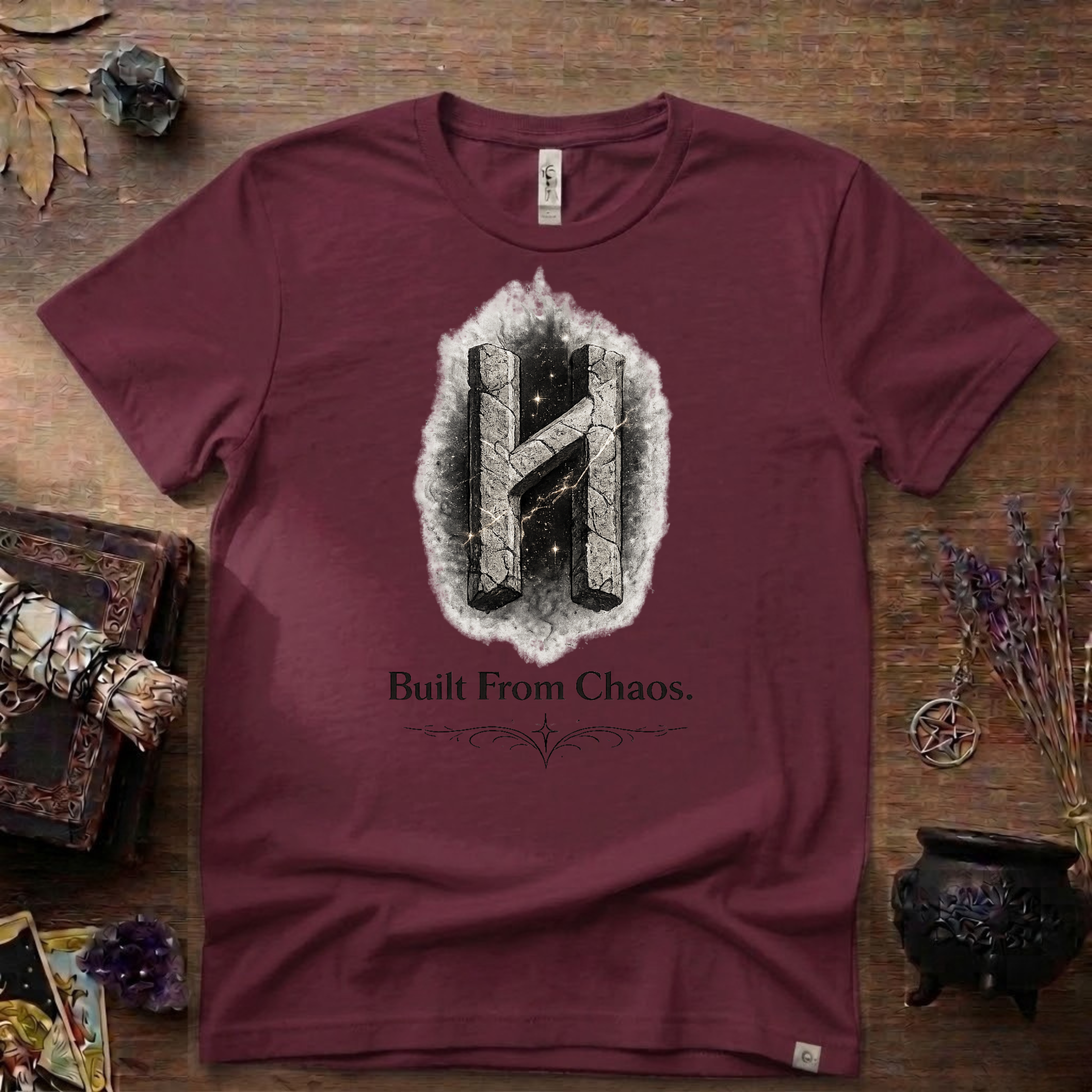 Hagalaz Rune T-Shirt — Built from Chaos Design