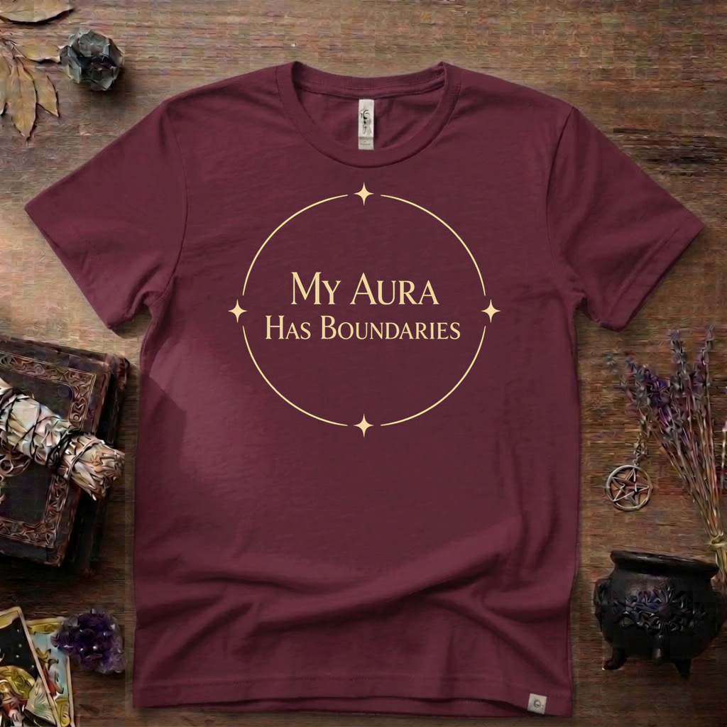 Witchy T-Shirt — "My Aura Has Boundaries"