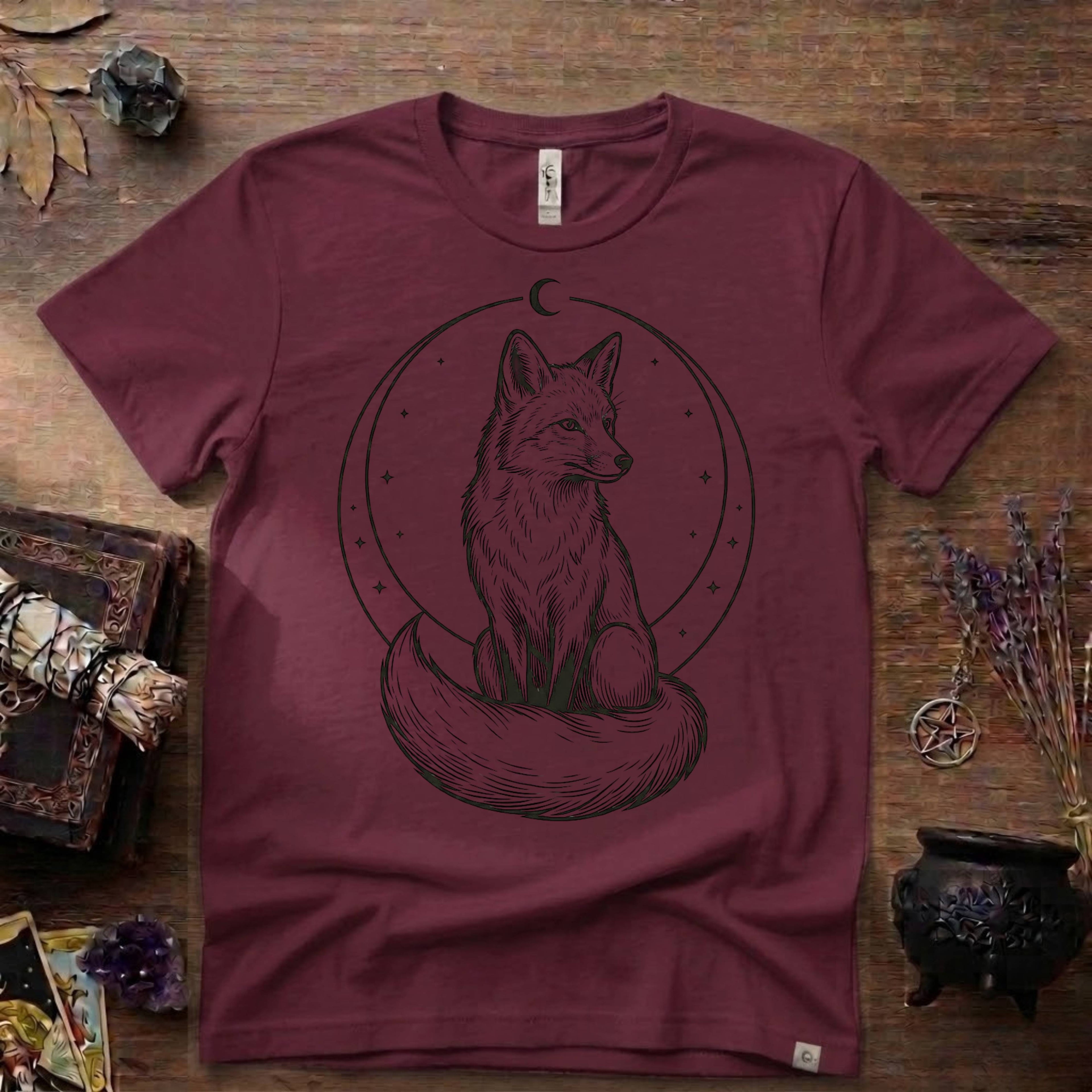 Fox Totem T-Shirt — Mystical Woodland Fox Graphic Tee