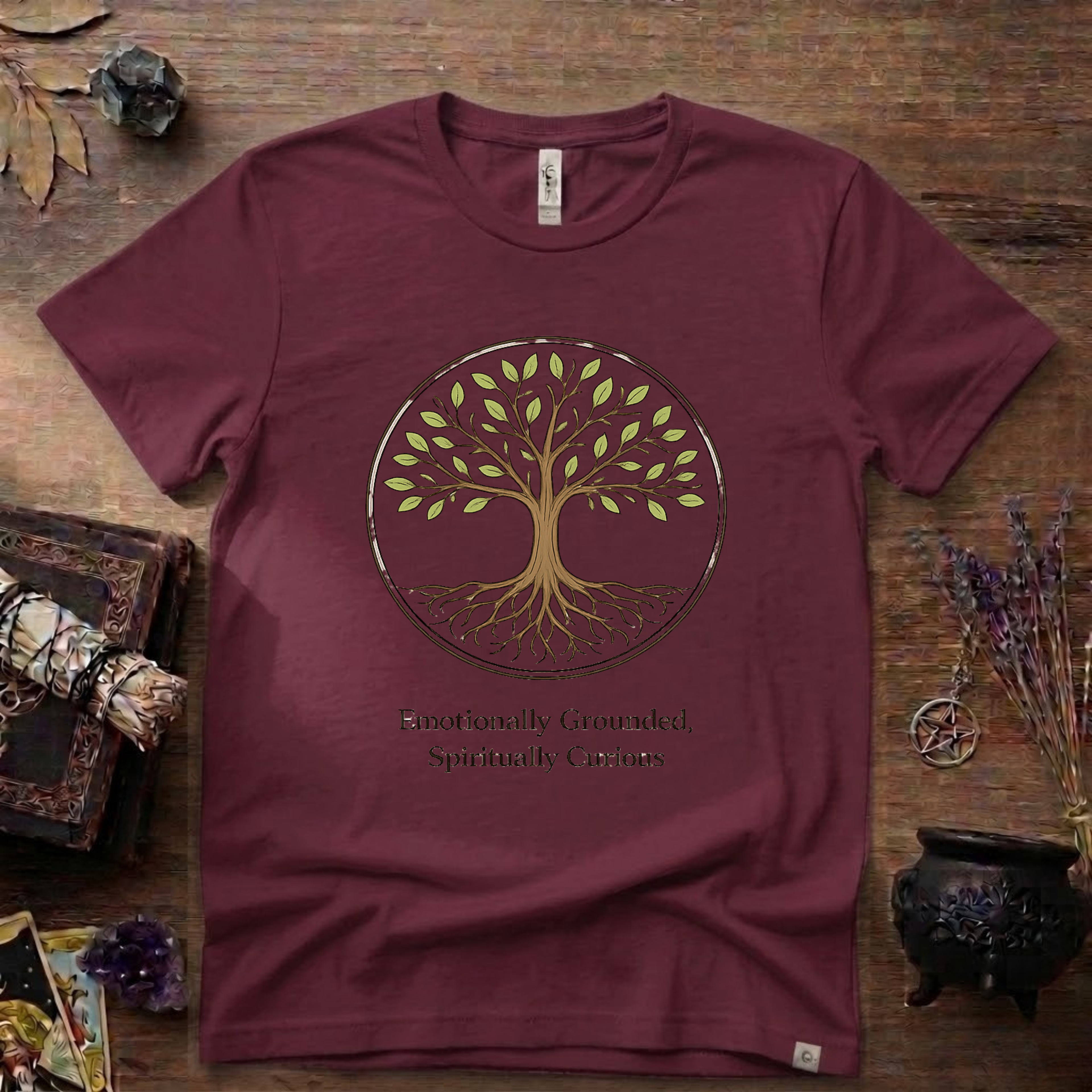 Emotional Grounded Spiritual Curious Witchy T-Shirt | Witchcraft Mystic Tee