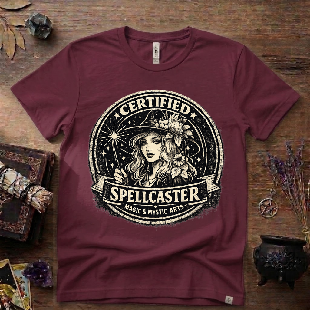 Certified Spell Caster witchy T-Shirt | Witchcraft, Occult, Magical