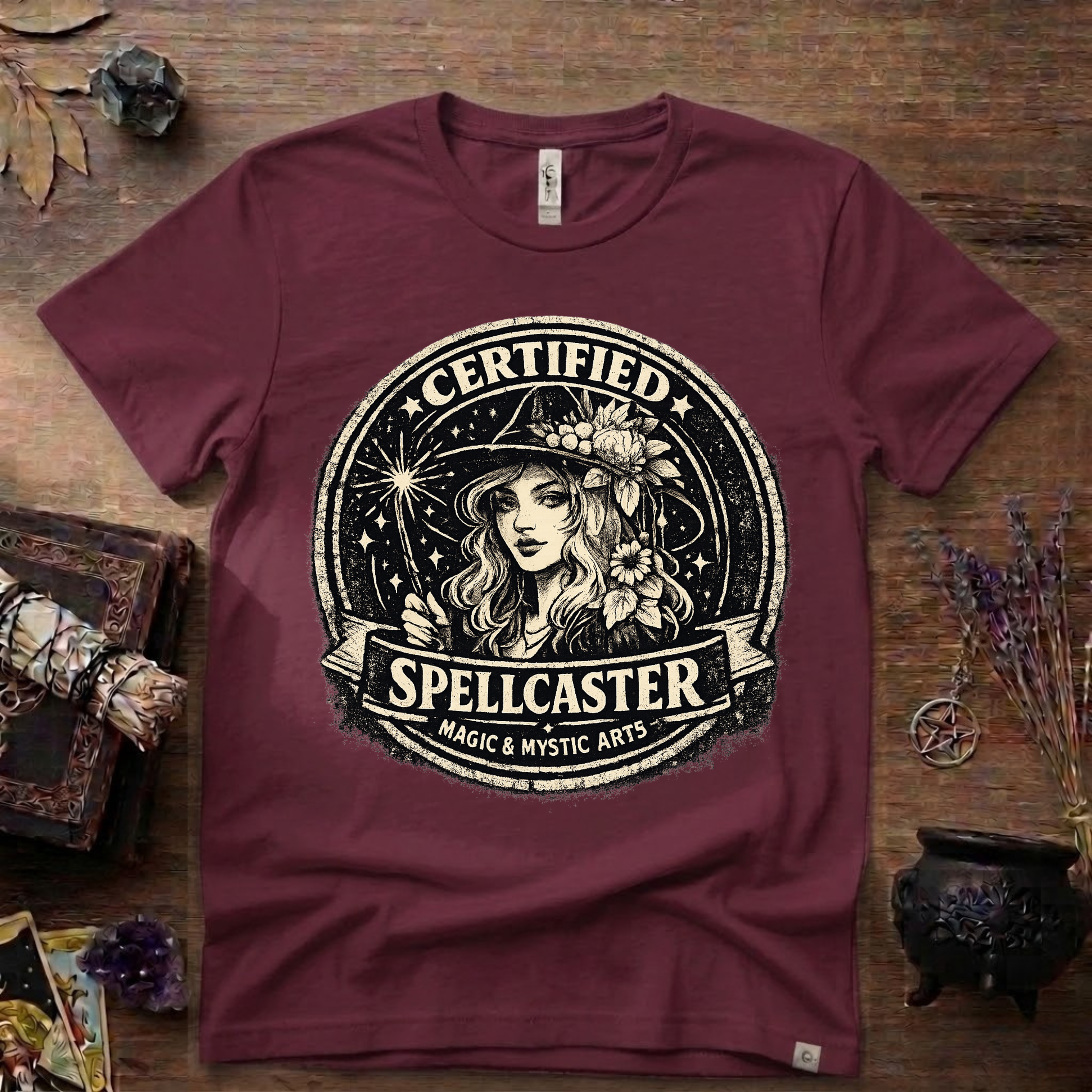 Certified Spell Caster witchy T-Shirt | Witchcraft, Occult, Magical