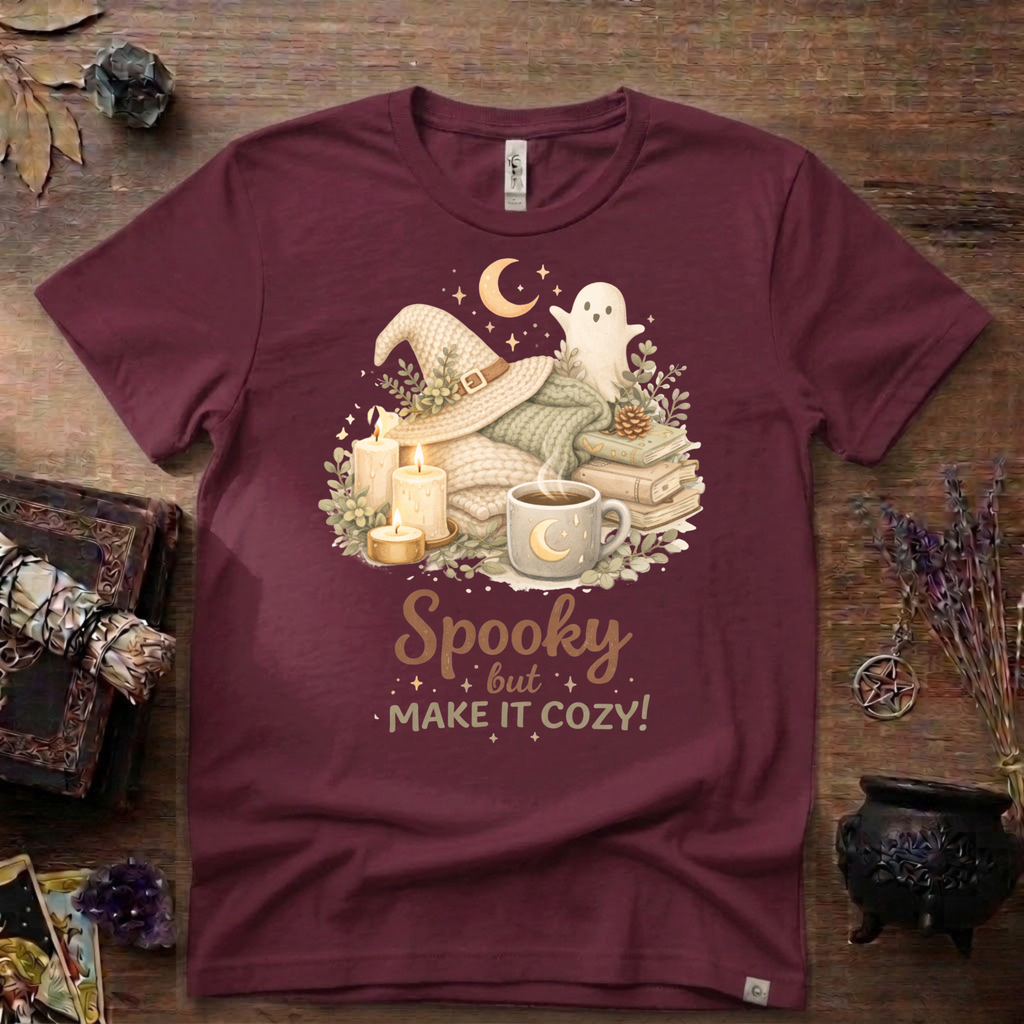 Witchy T-Shirt — Spooky but Make it Cozy