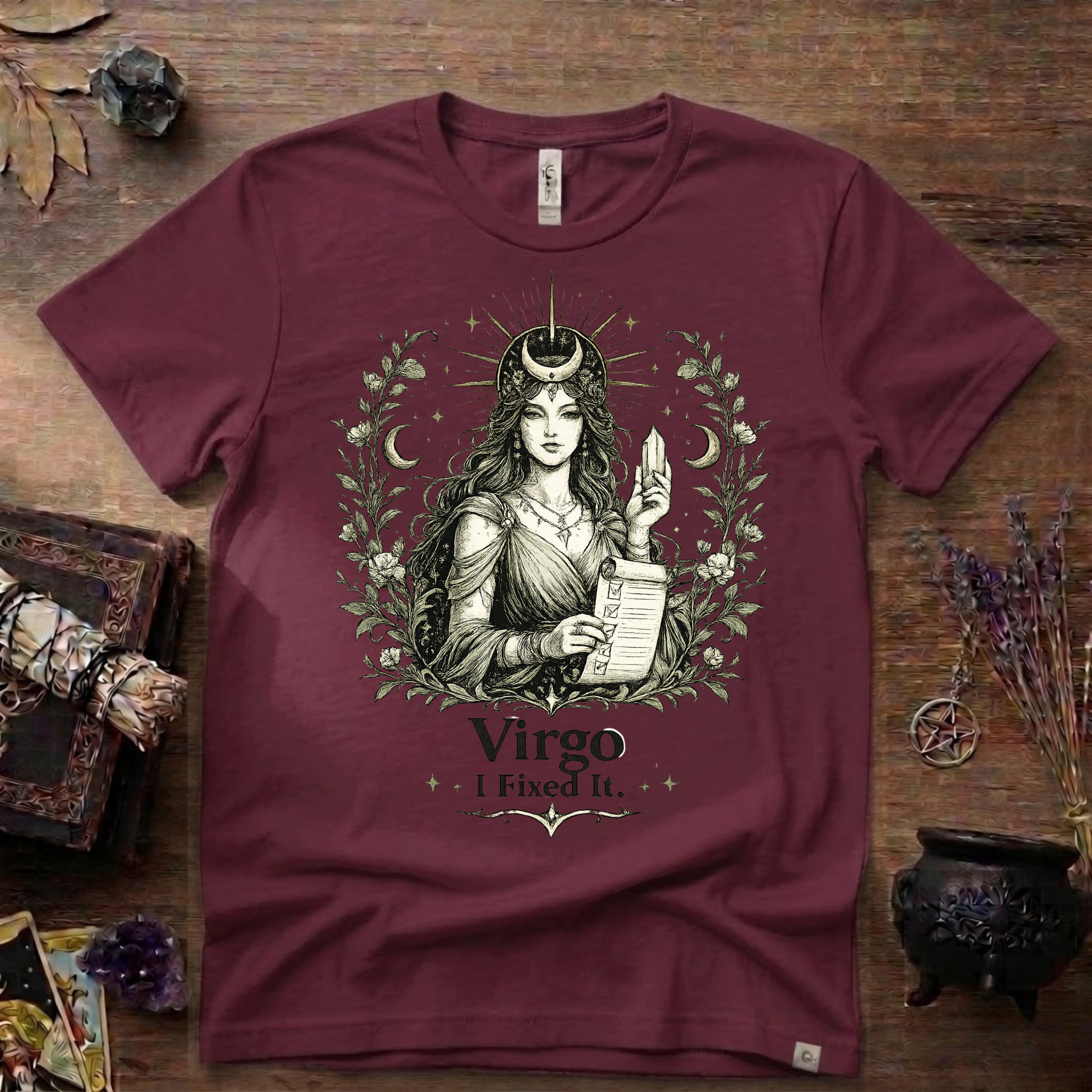 Virgo "I Fixed It" T-Shirt — Zodiac Sign Tee for Fixers & Perfectionists