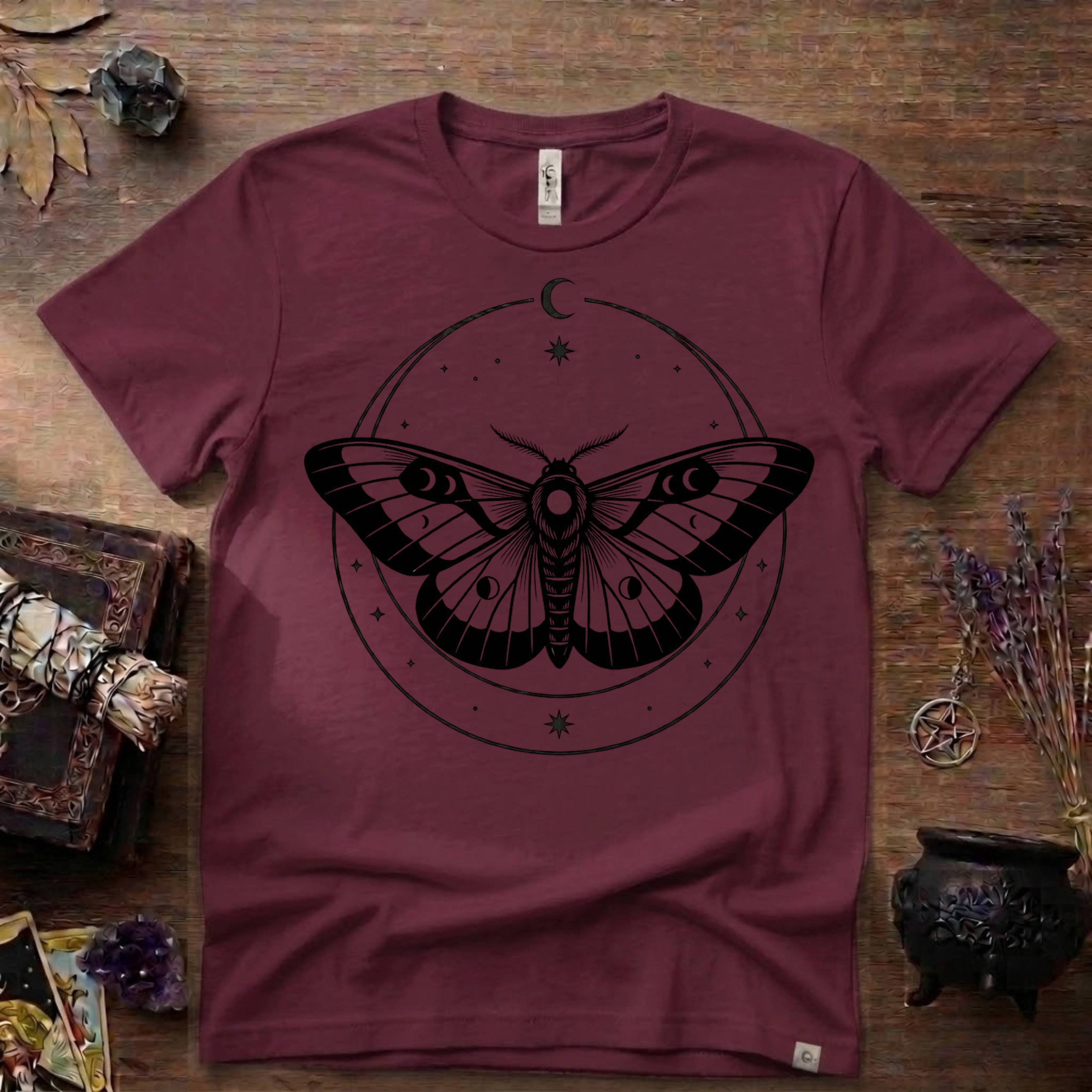 Moth Totem T-Shirt — Mystical Moth Totem Graphic Tee