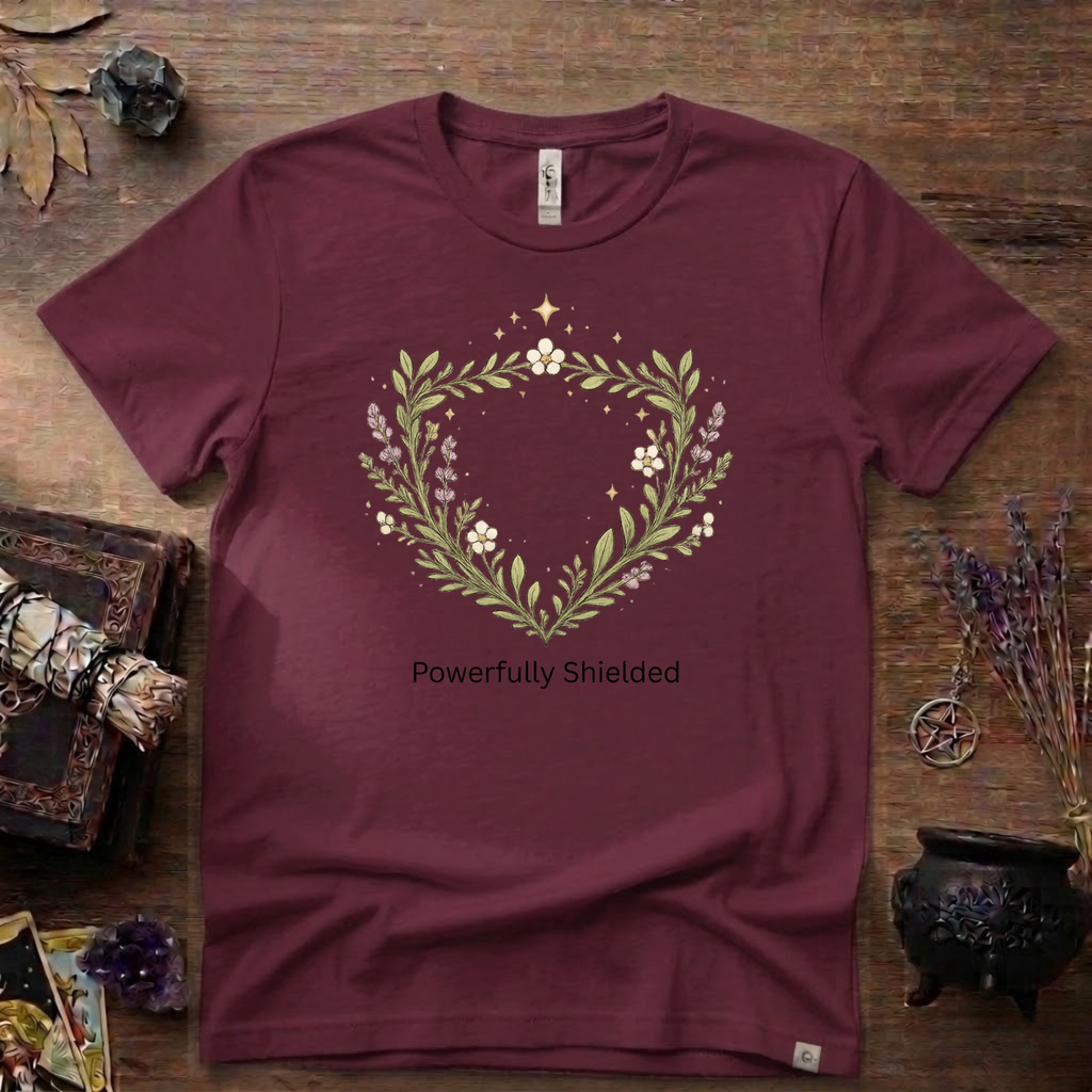 Witchy T-Shirt — "Powerfully Shielded"