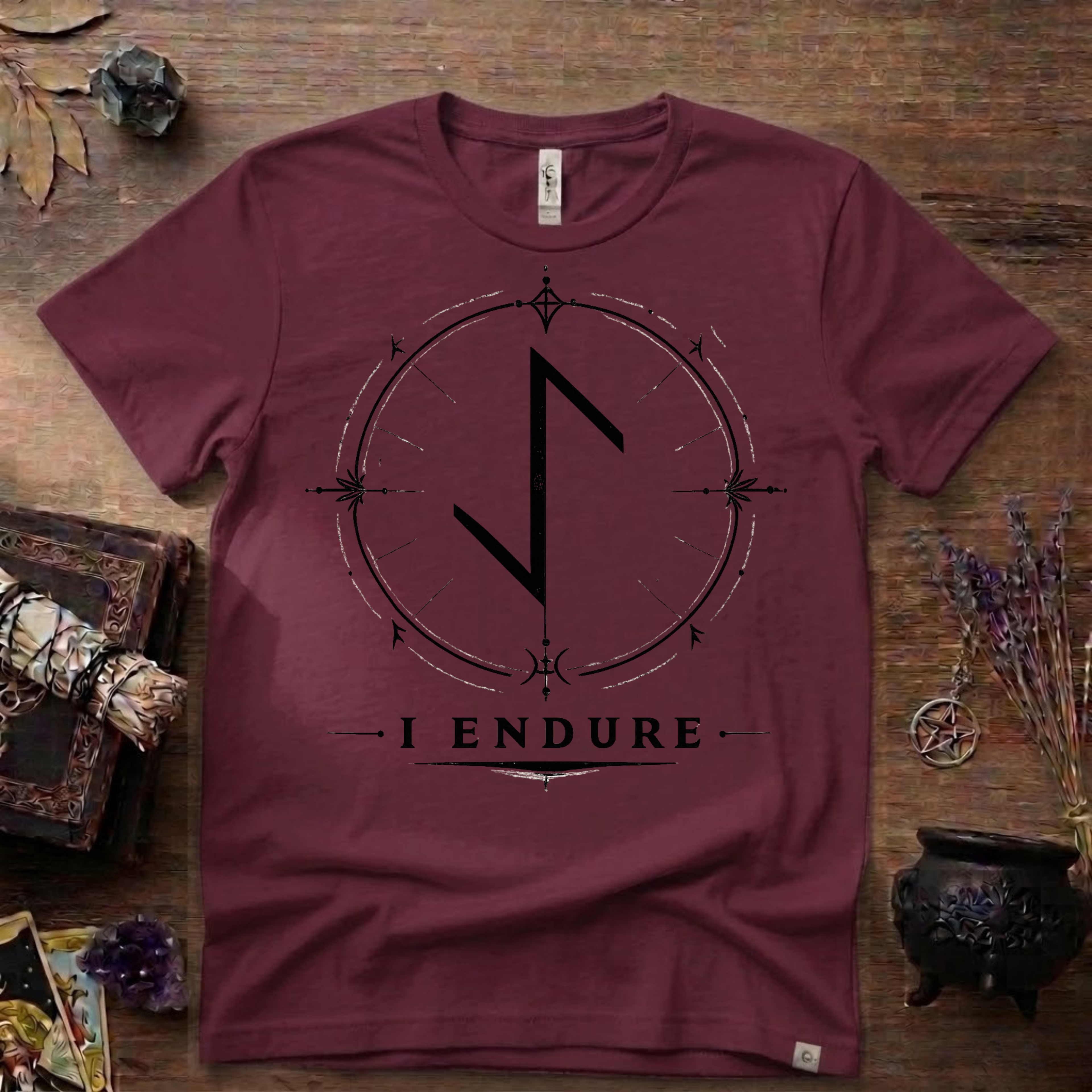 Eihwaz Rune 'I Endure' T-Shirt