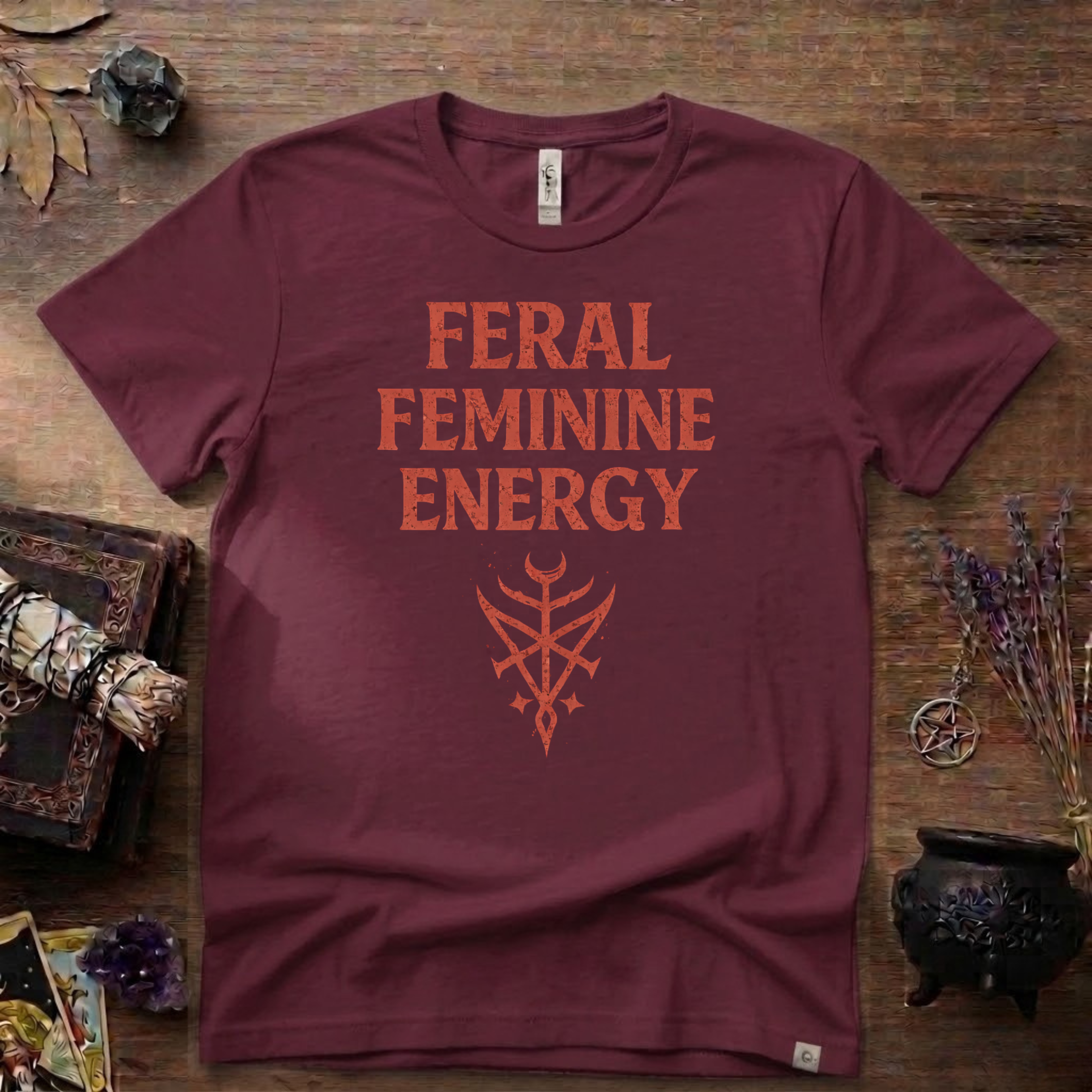 Feral Feminine Energy Witchy T-Shirt