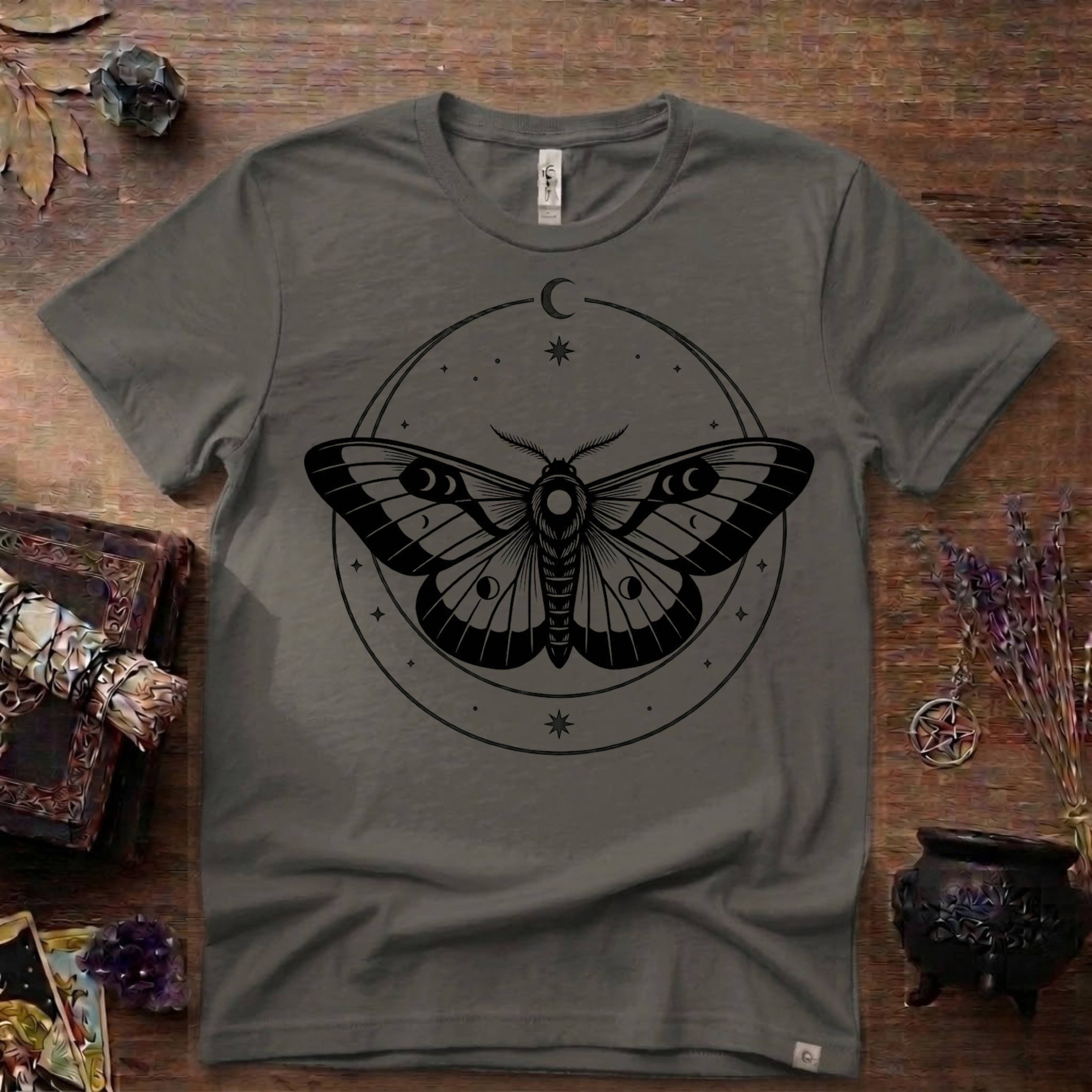 Moth Totem T-Shirt — Mystical Moth Totem Graphic Tee