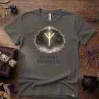 Divinely Protected Algiz Rune T-Shirt — Viking Protection Symbol Tee