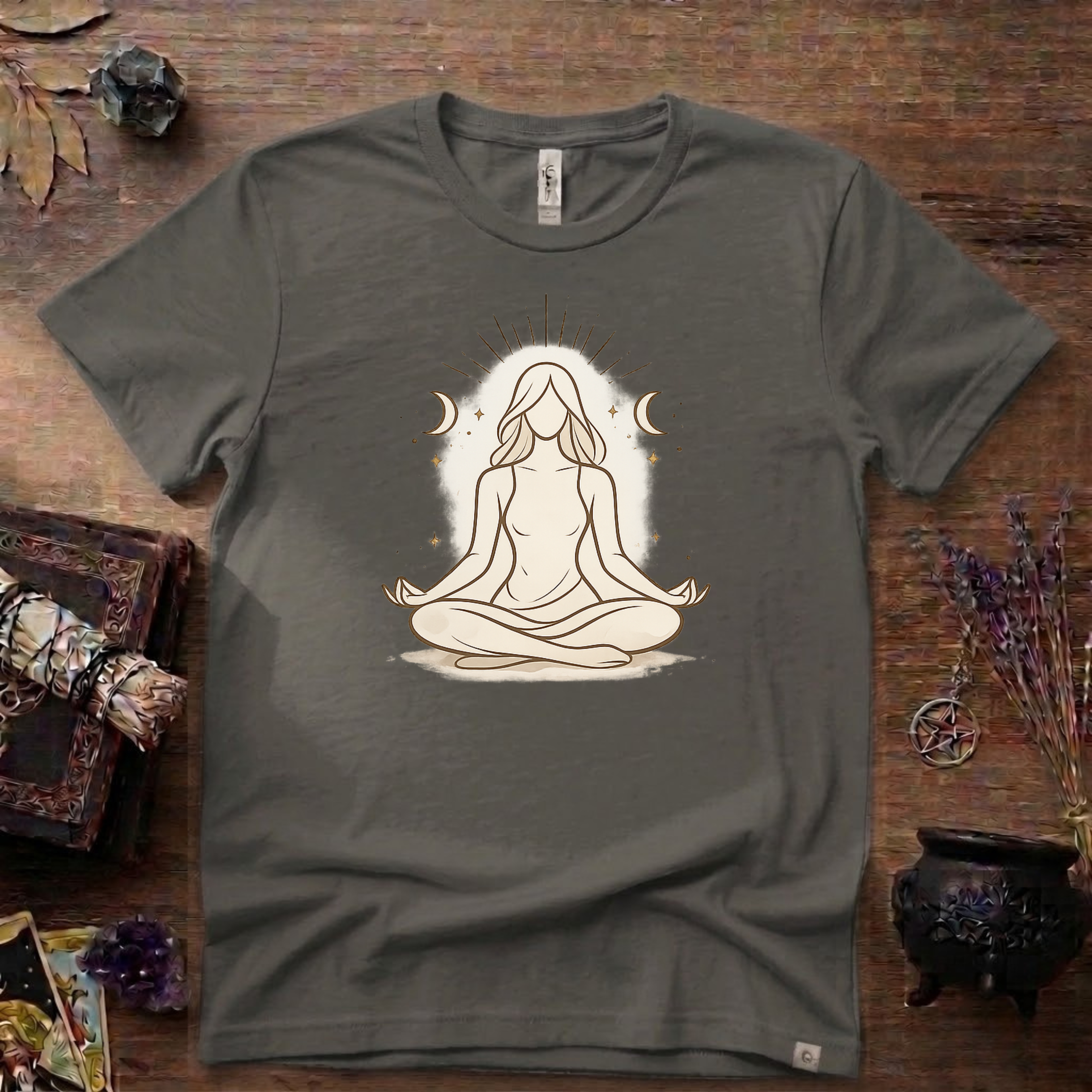 Witchy T-Shirt — "Meditation Witch"
