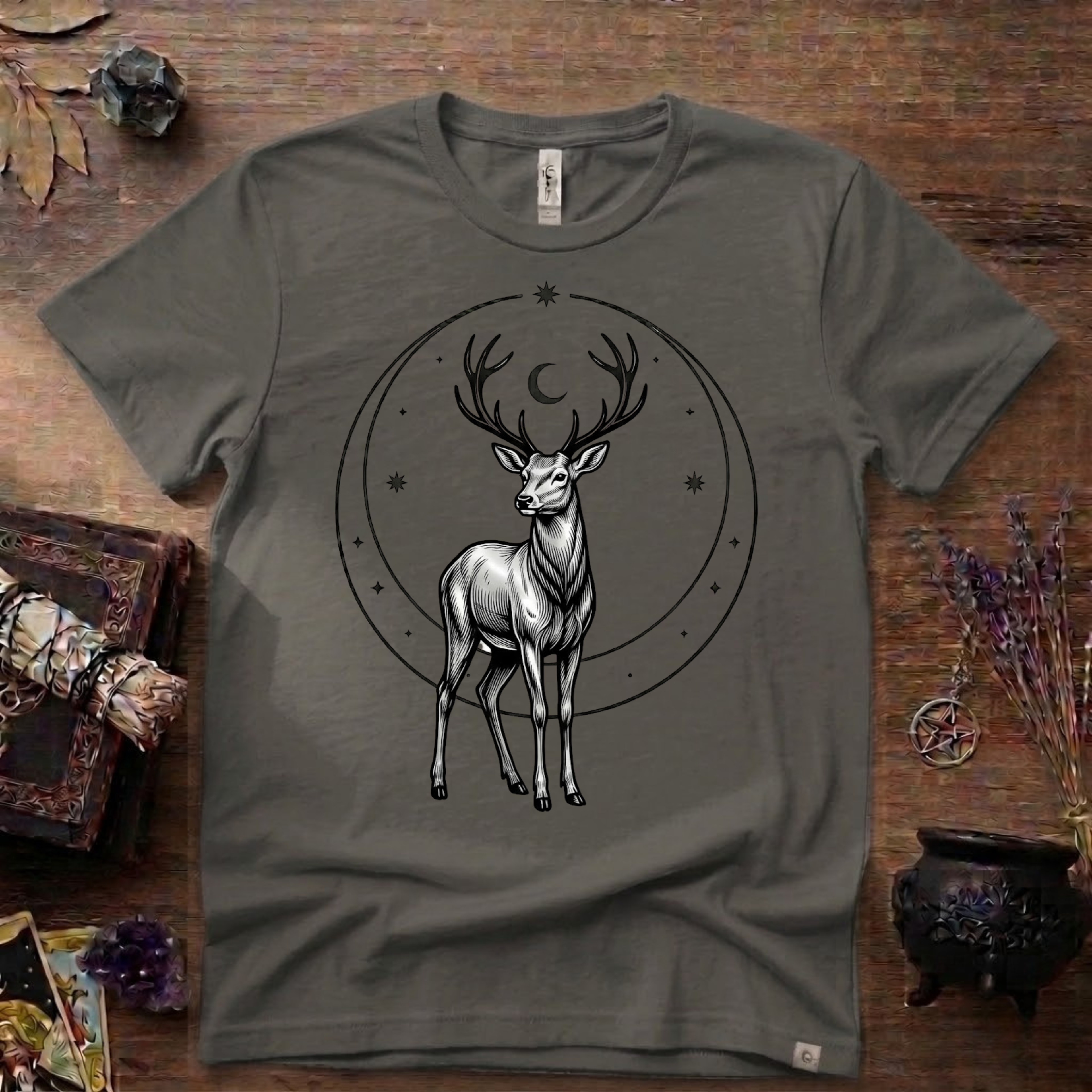 Stag Totem T-Shirt — Majestic Deer Graphic Tee