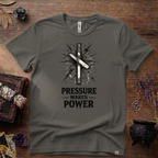 Nauthiz Rune "Pressure Makes Power" T-Shirt — Norse Rune Strength Tee