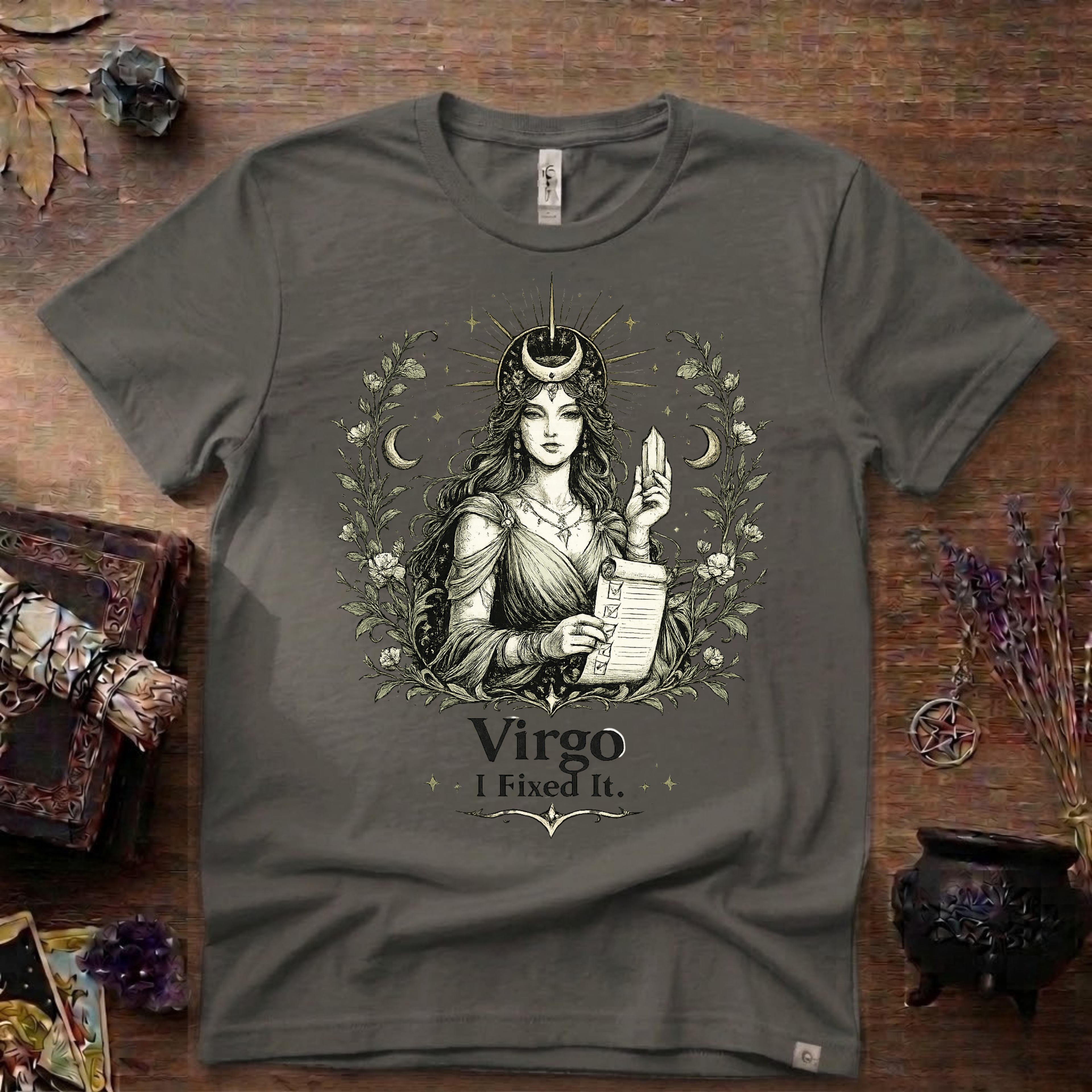 Virgo "I Fixed It" T-Shirt — Zodiac Sign Tee for Fixers & Perfectionists