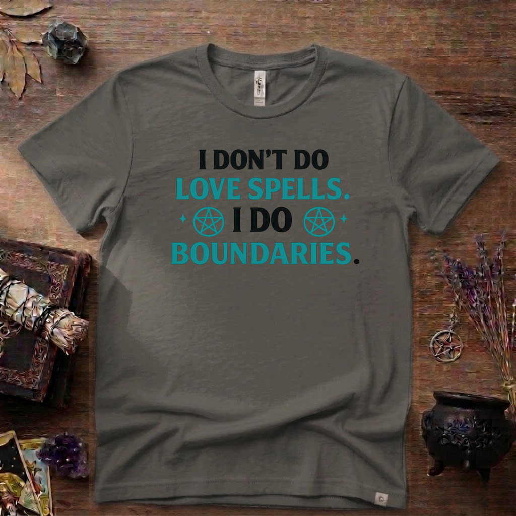 Witchy T‑Shirt — "I Don't Do Love Spells, I Do Boundaries"