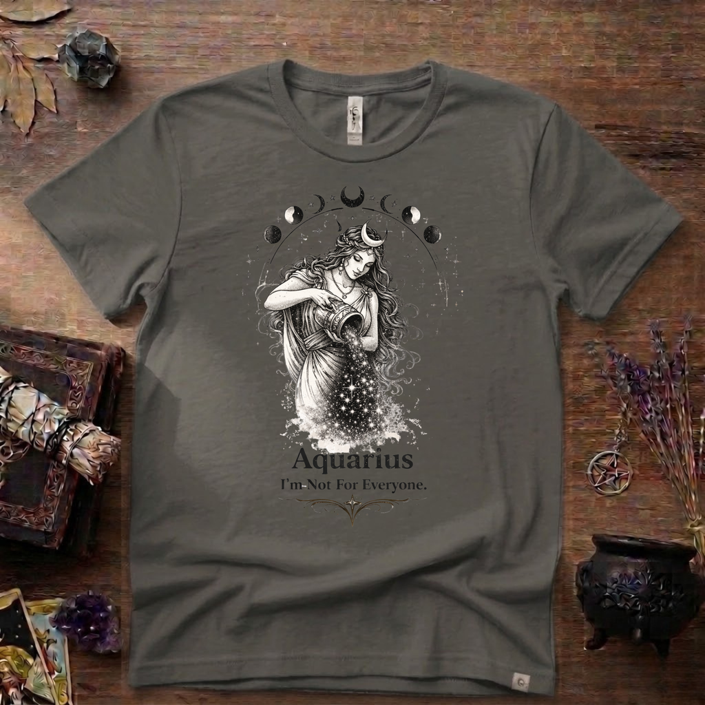 Aquarius 'I'm Not For Everyone' T-Shirt — Zodiac Horoscope Tee