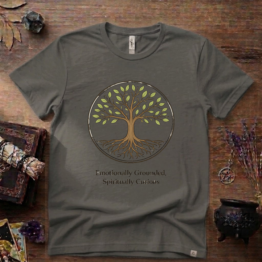 Emotional Grounded Spiritual Curious Witchy T-Shirt | Witchcraft Mystic Tee
