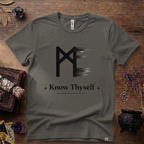 Mannaz Rune "Know Thyself" T-Shirt