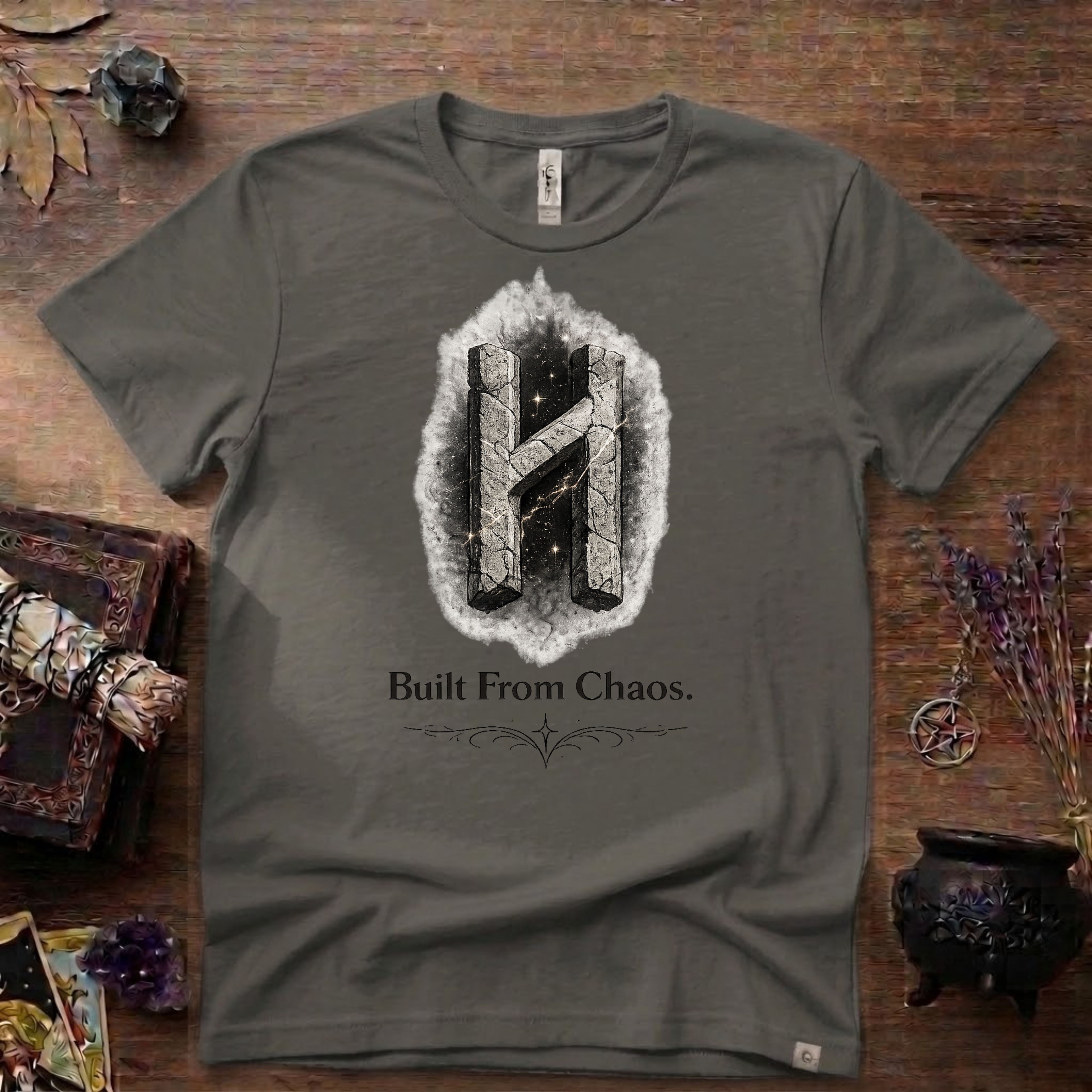 Hagalaz Rune T-Shirt — Built from Chaos Design