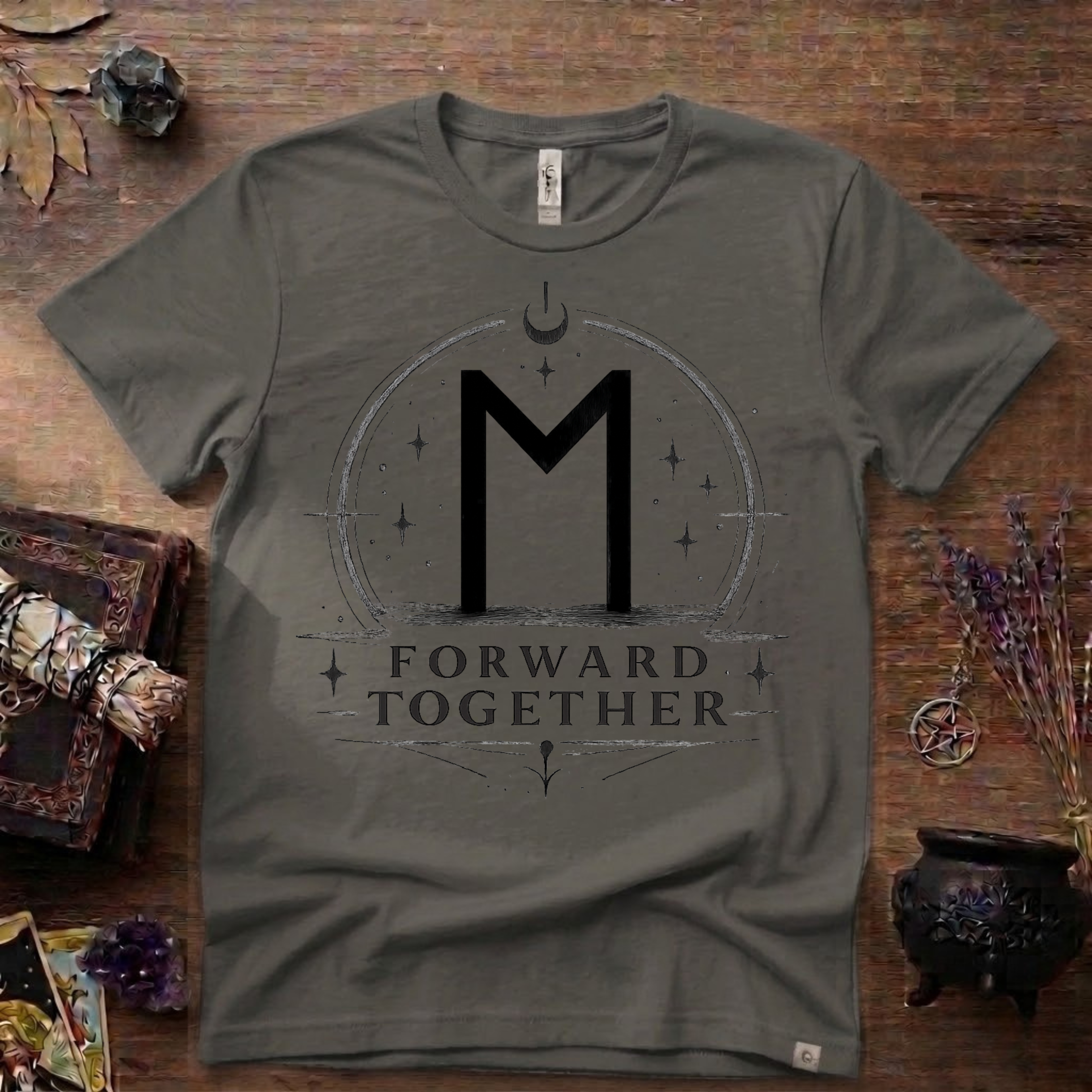 Ehwaz Rune T-Shirt — "Forward Together"