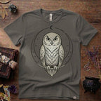Owl Totem T-Shirt — Mystical Nature-Inspired Graphic Tee