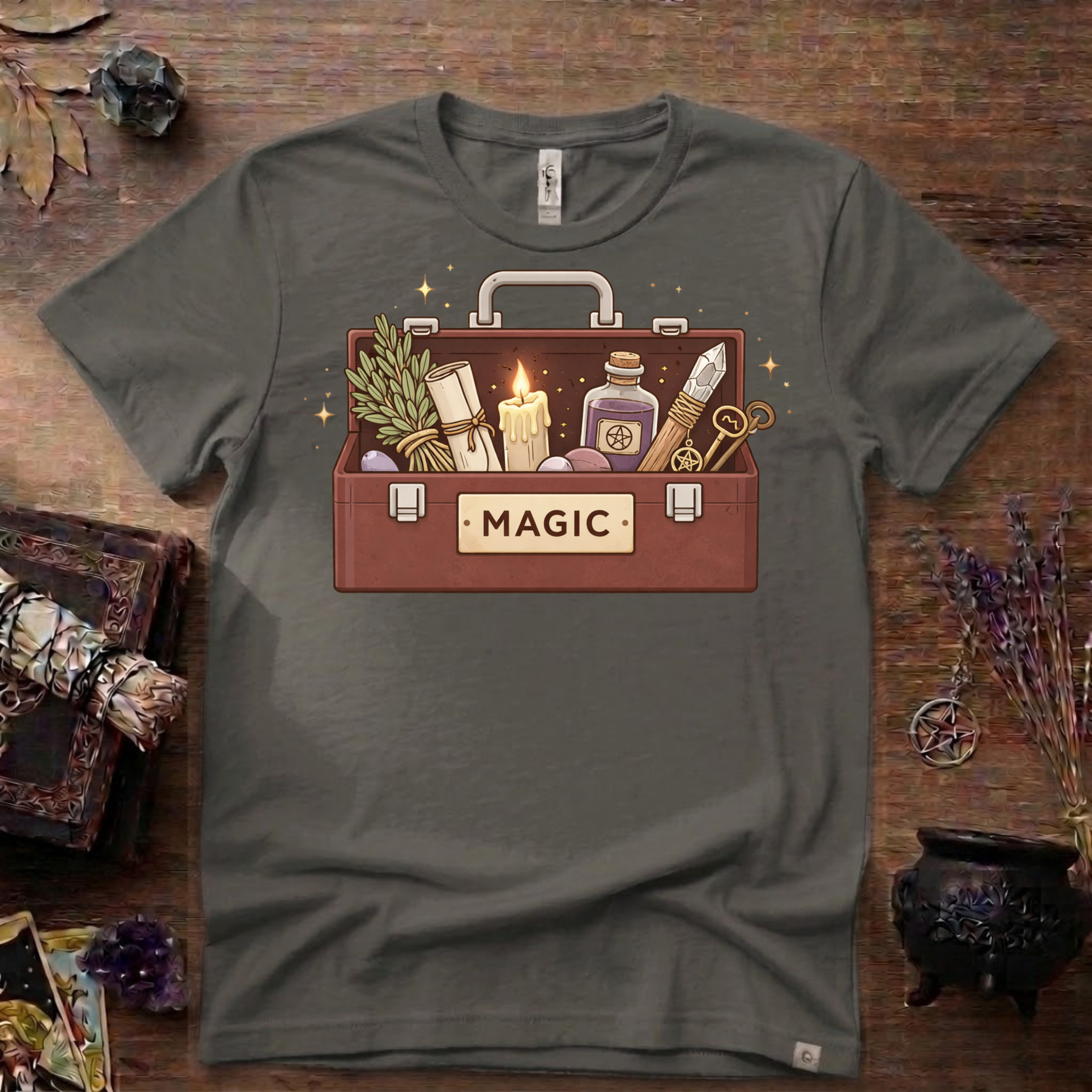 Witchy T-Shirt — "Magic Toolbox"