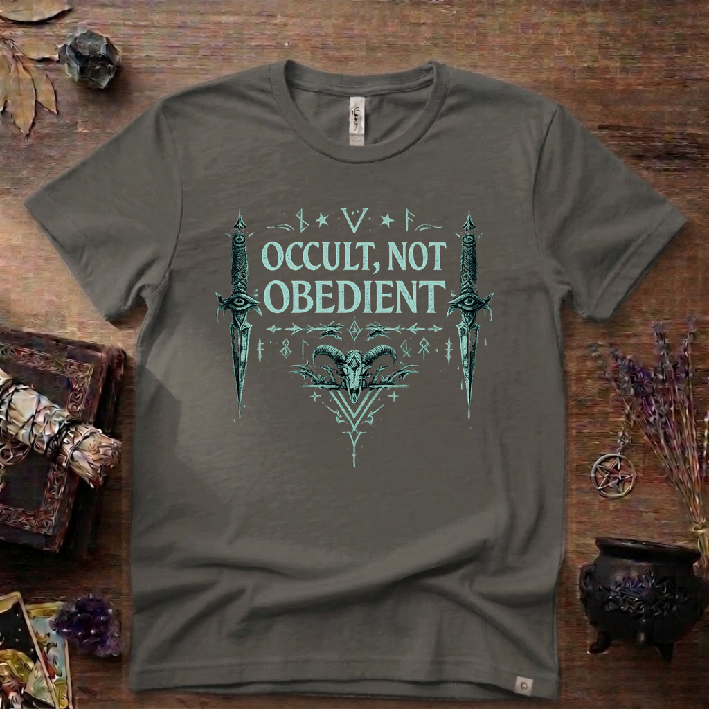 Witchy T-Shirt — "Occult Not Obedient"