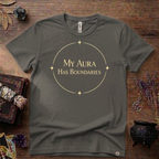 Witchy T-Shirt — "My Aura Has Boundaries"